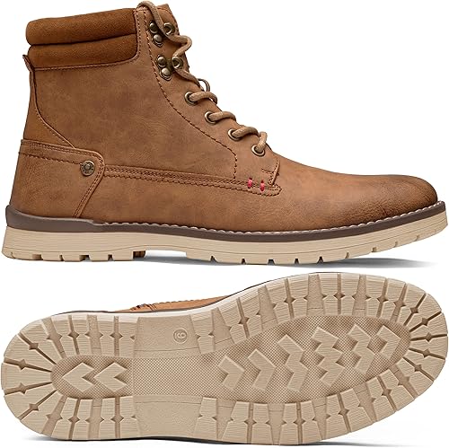 Miniatura 2 de Vostey Botas de senderismo impermeables para hombre, botas chukka casuales para hombres