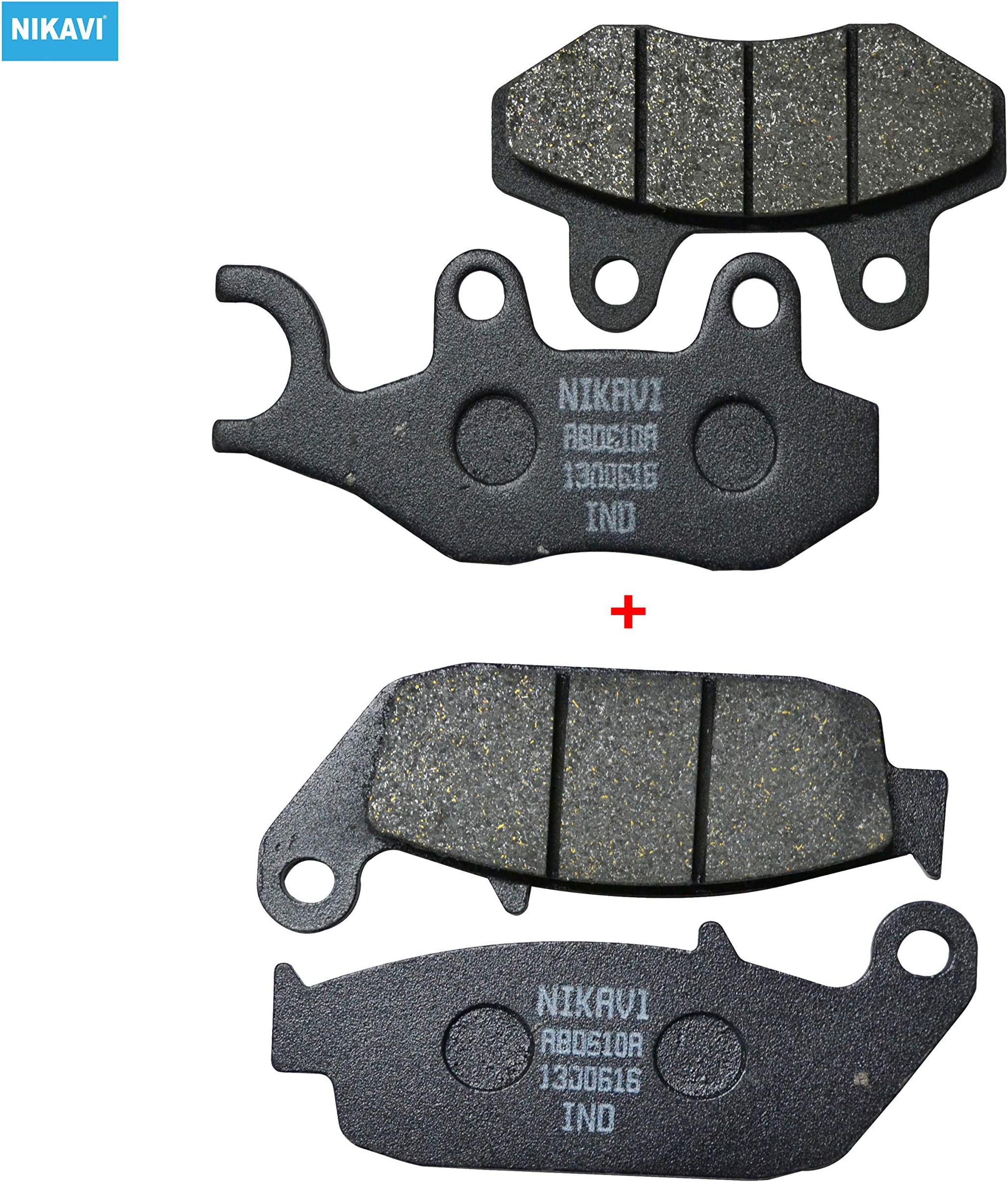 NIKAVIDP3 - DP4 Front&Rear Brake Disc Pad Combo for TVS Apache (All Models)
