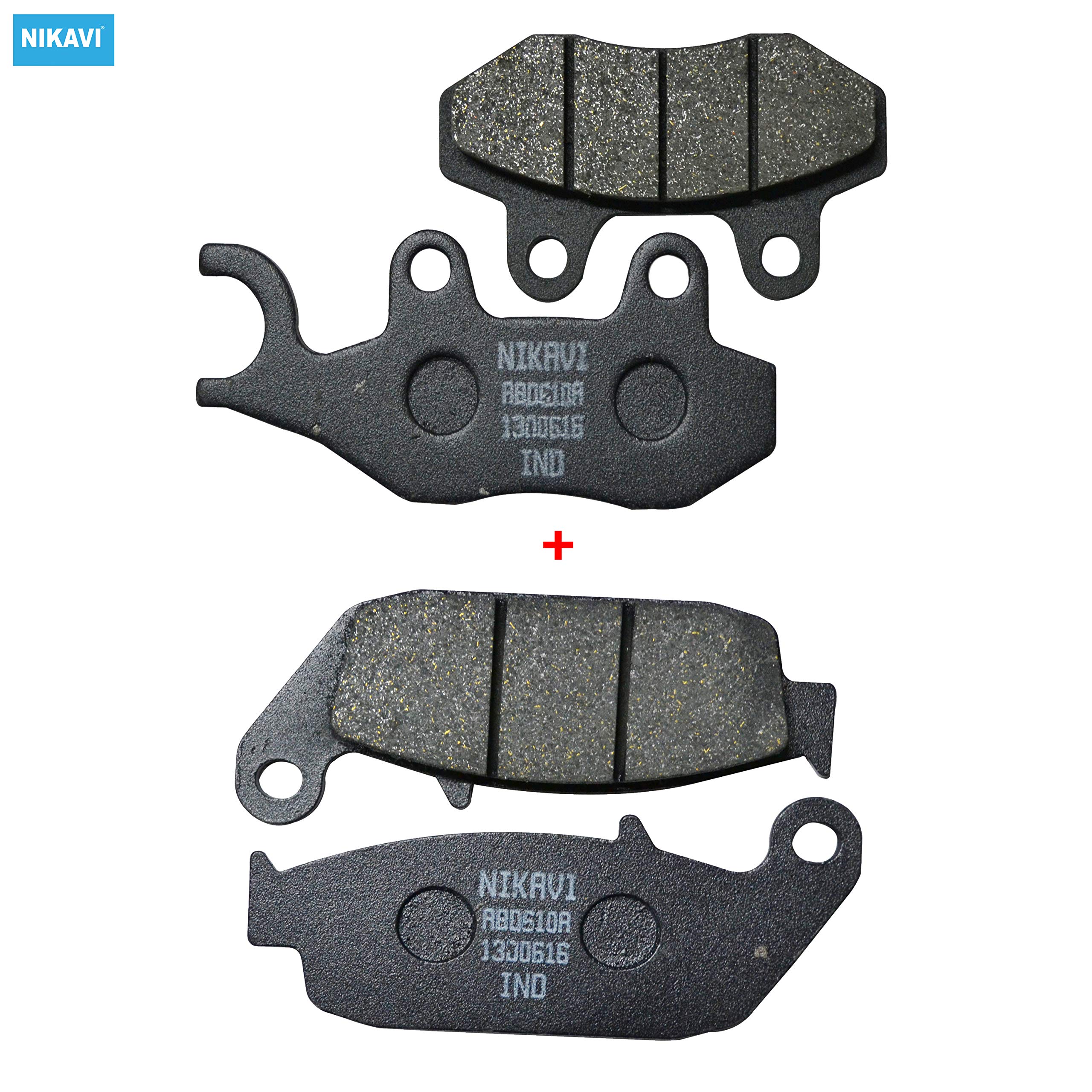 NIKAVIDP3 - DP4 Front&Rear Brake Disc Pad Combo for TVS Apache (All Models)