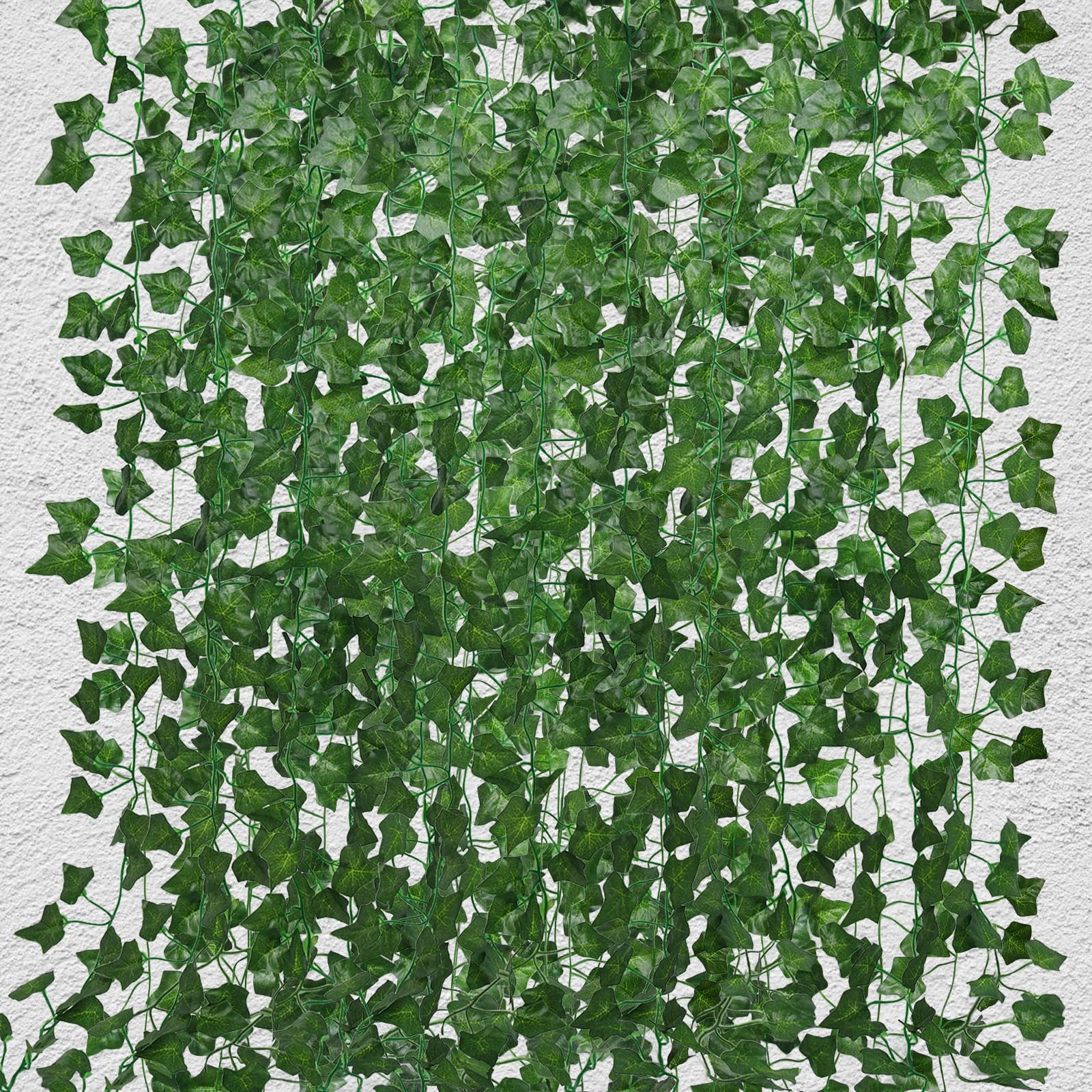 RECUTMS 258 FT Fake Vines Greenery Leaf Garland Ivy Vine Foliage Flowers Hanging for Wedding Party Garden Home Kitchen Office Aesthetic Wall Bedroom