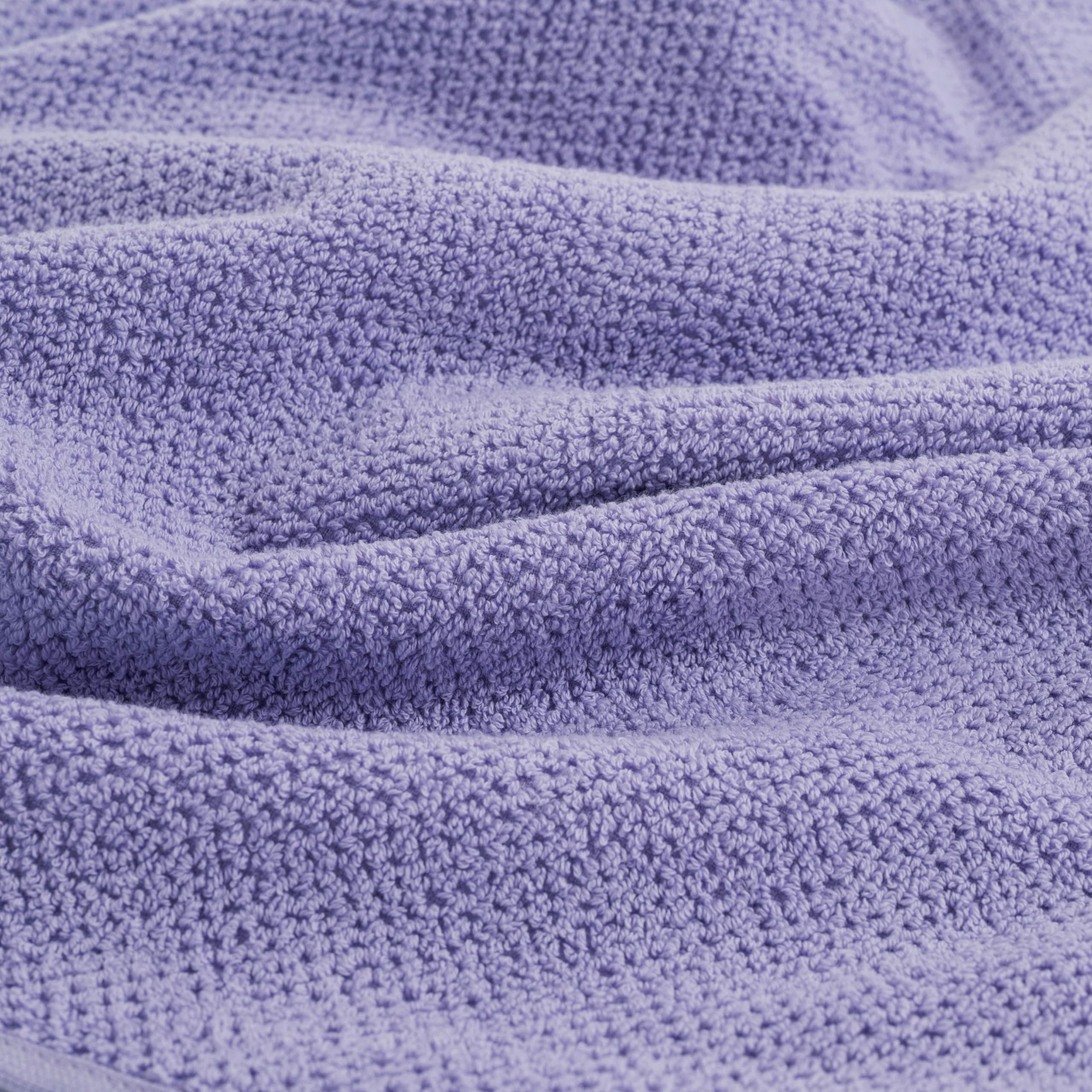 Herzbach Home Spa Kollektion Handtücher Duschtücher Set 100% Baumwolle Lavendel