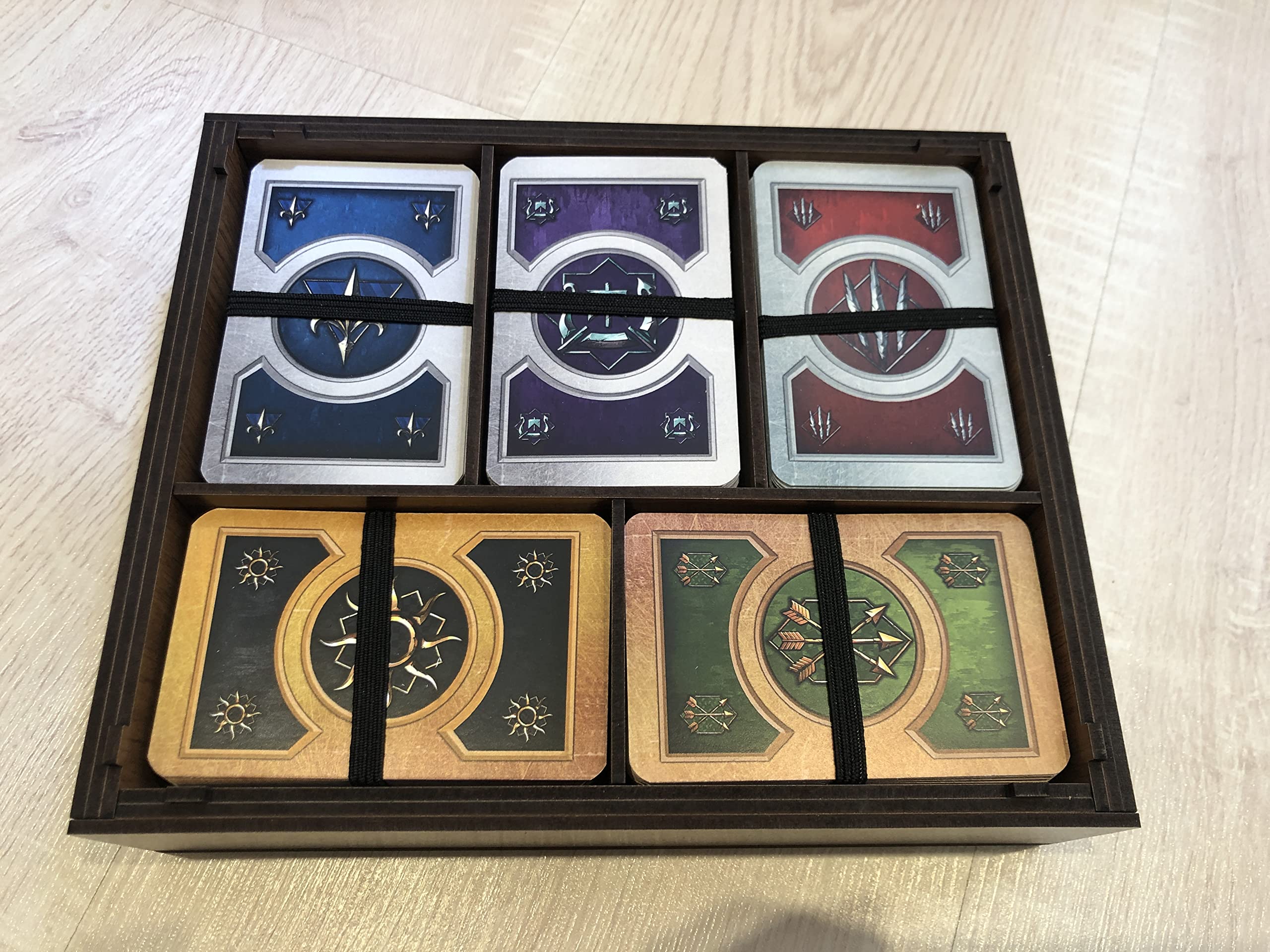Complete Gwent Set - All 5 Decks, 526 Cards with Playmat and Wooden Storage Box! (All DLC Expansions Included) for The Witcher Lovers!