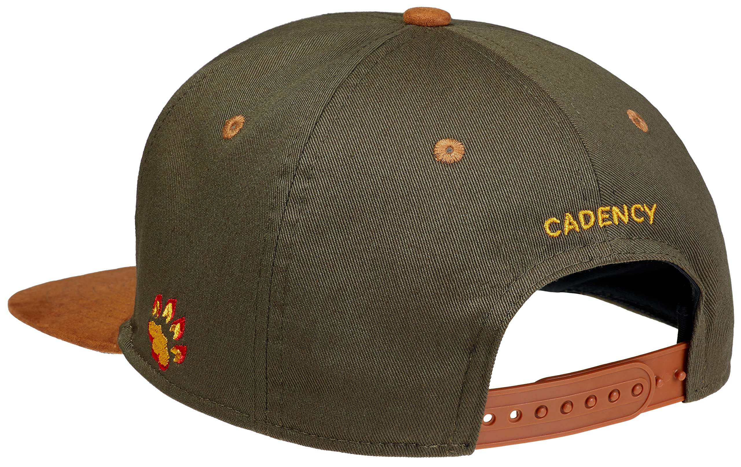 Cadency® - Gorra snapback con diseño de tigre asiático, unisex, color verde oliva, tamaño ajustable, verde oliva, 56/62 cm