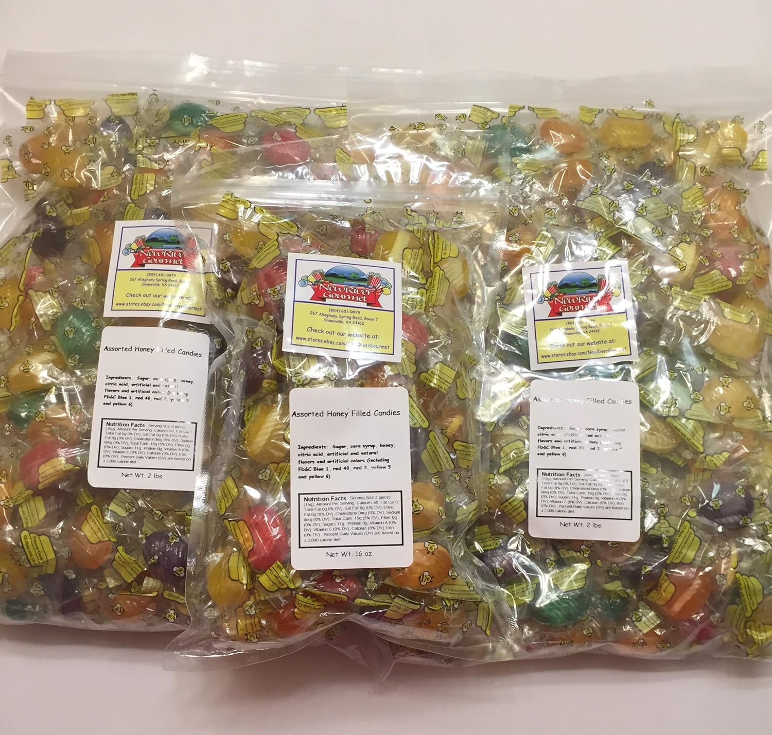 Honey Filled Hard Candy (Assorted Honey Filled Candy, 5 pounds) Grocery & Gourmet