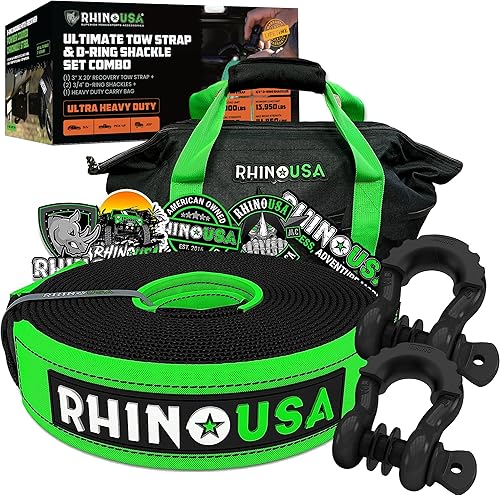 Rhino USA grilletes de anillo D, Negro