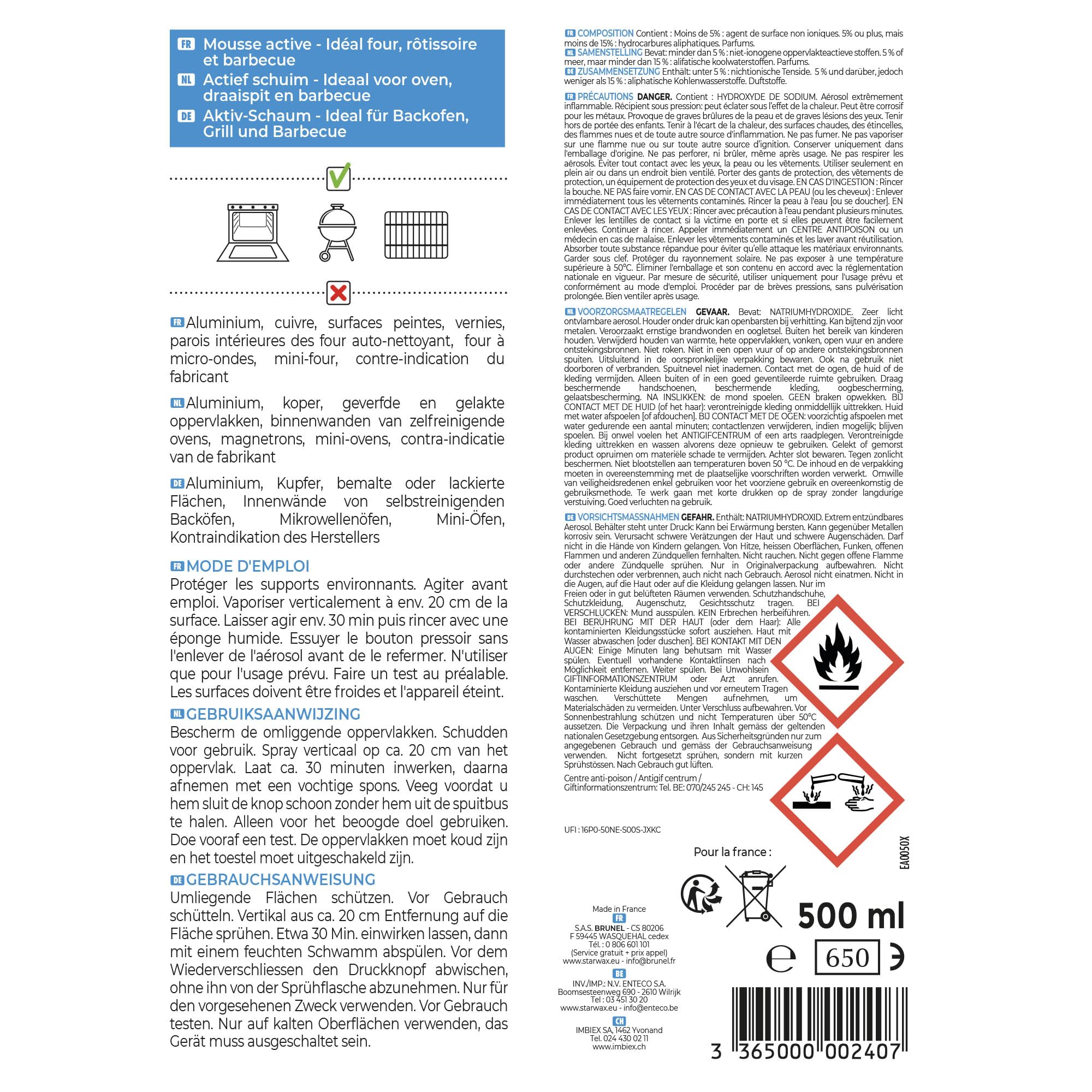 AkzoNobel decapante horno y acceso aerosol 500 ml