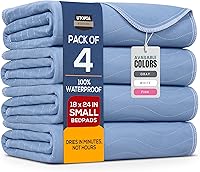 Vista 12 de Utopia Bedding Almohadillas lavables para cama 34" x 36" (Paquete de 4), almohadillas impermeables reutilizables de alta absorción