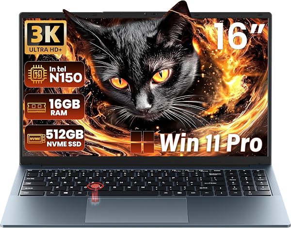 Rumtuk 16" 3K IPS Business Laptop for Work&Study