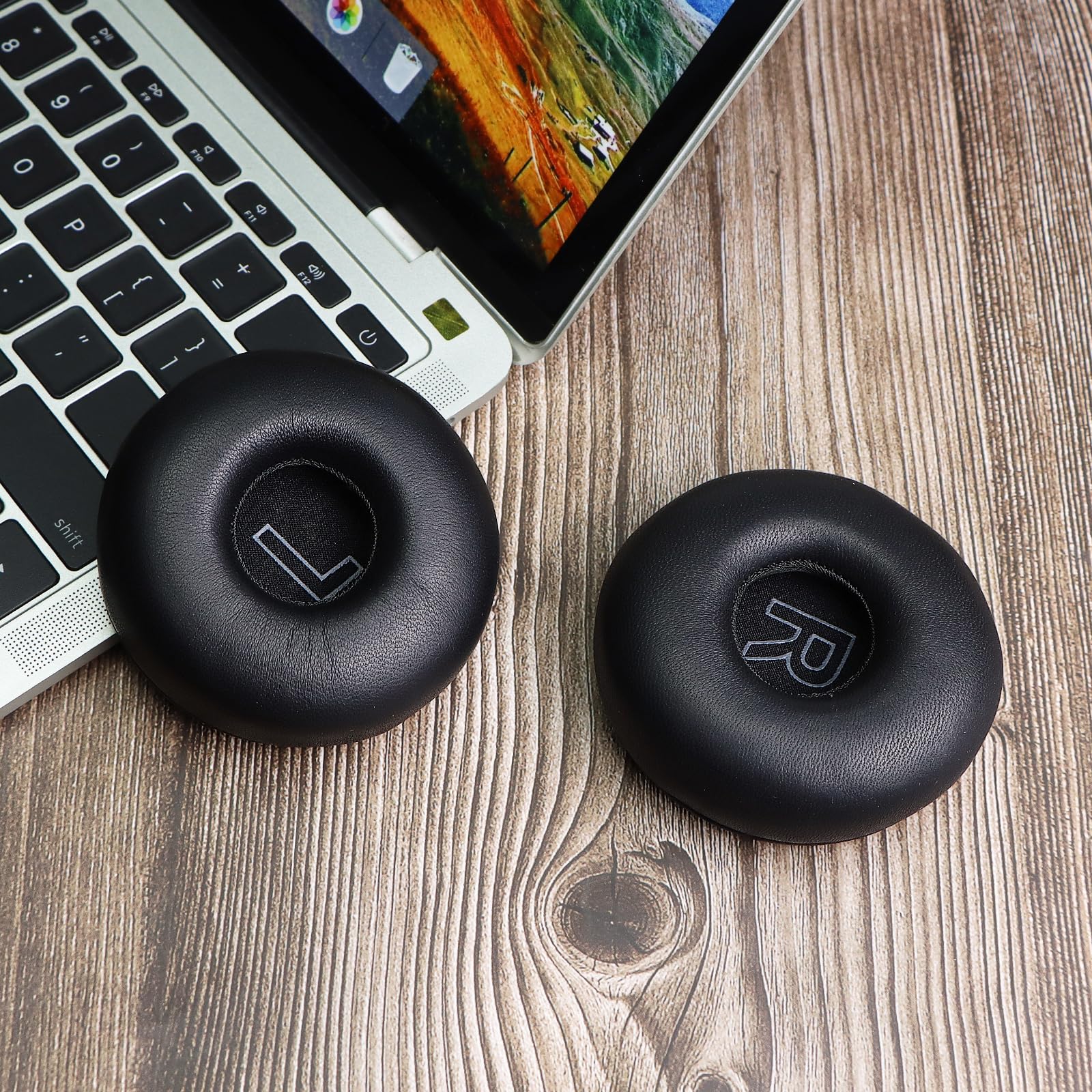 Coussinets d'oreille de rechange en peau d'agneau pour casque Bluetooth sans fil Bang & Olufsen Beoplay H8i (non compatible avec H8), coussinets d'oreille avec isolation phonique en mousse à