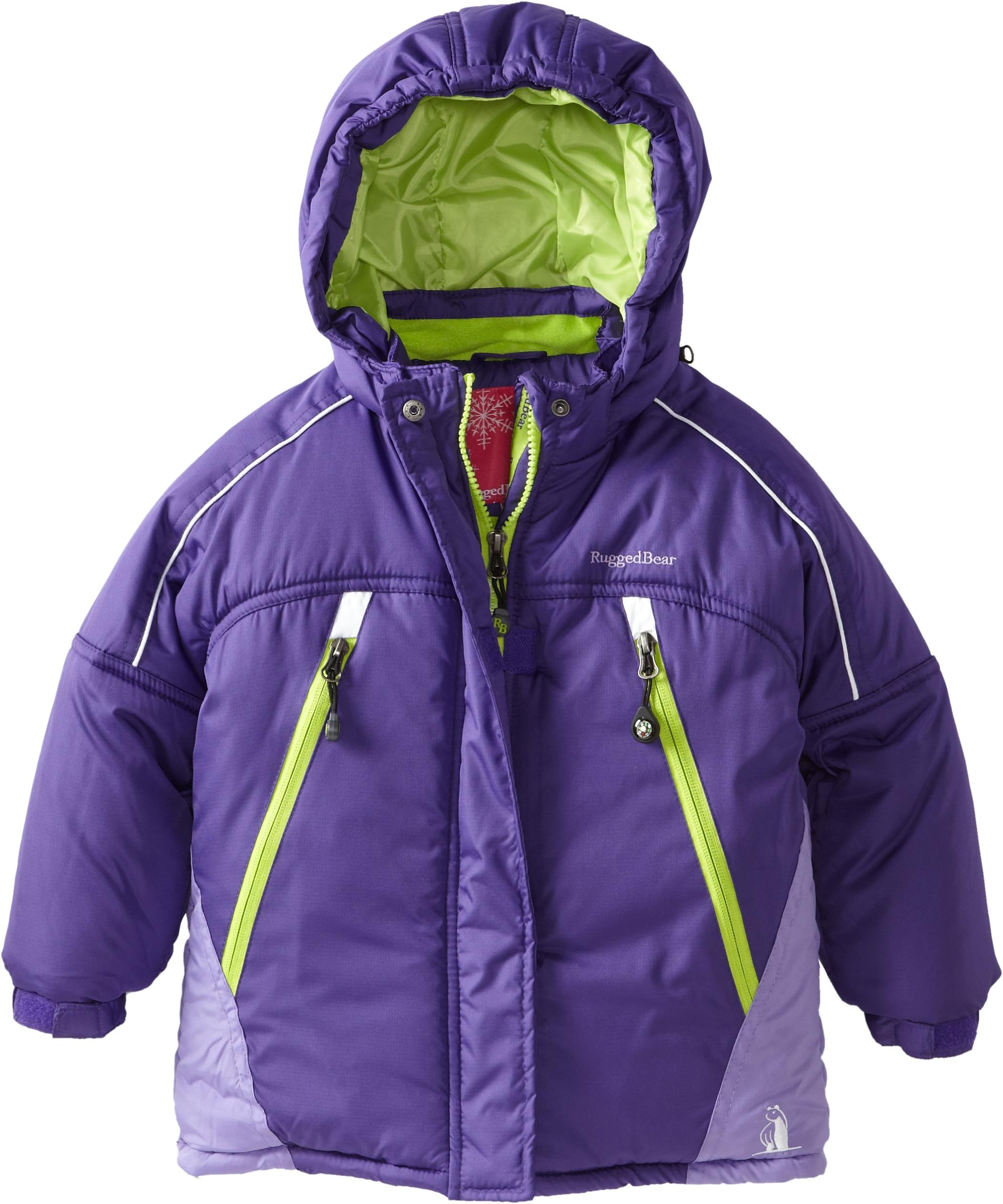 Rugged Bear Little Girls' Solid Ski Jacket