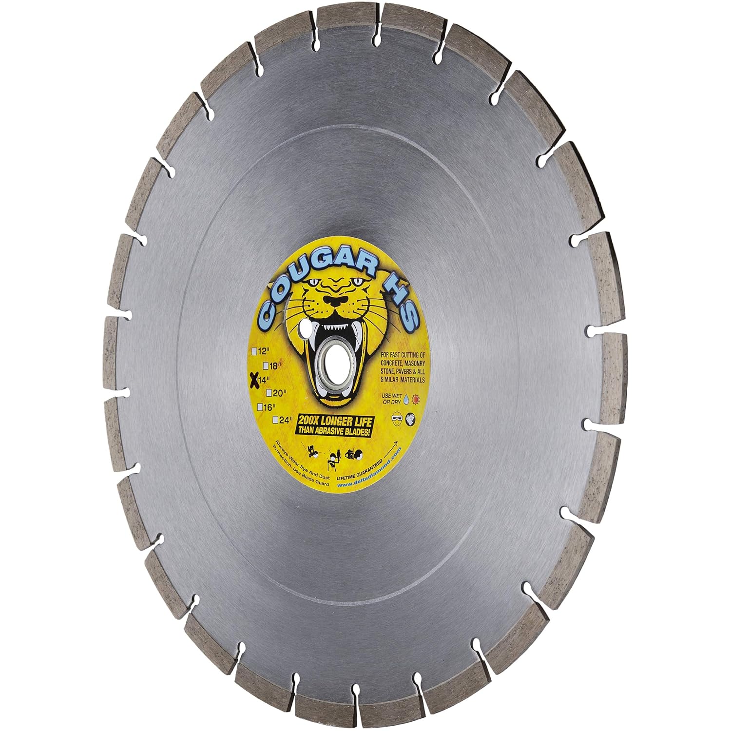 Prоmо 40% оƒƒ Delta Diamond Cougar HS 14-Inch Concrete Saw Diamond Blade 3-Pack, Segmented, Premium, General Purpose Cutting Masonry, Pavers, Brick, Block & Similar 3pcs 80% оƒƒ Dіѕсоunt Delta Diamond Cougar HS 14-Inch Concrete Saw Diamond Blade 3-Pack, Segmented, Premium, General Purpose Cutting Masonry, Pavers, Brick, Block & Similar 3pcs