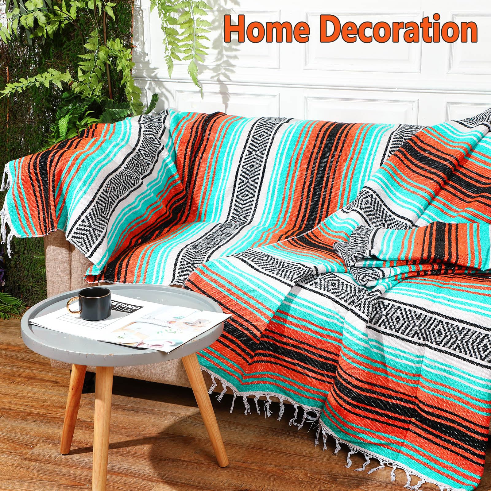 Amazon.com: Oudain 4 Pack Mexican Blankets and Throws 45 x 70 Inch