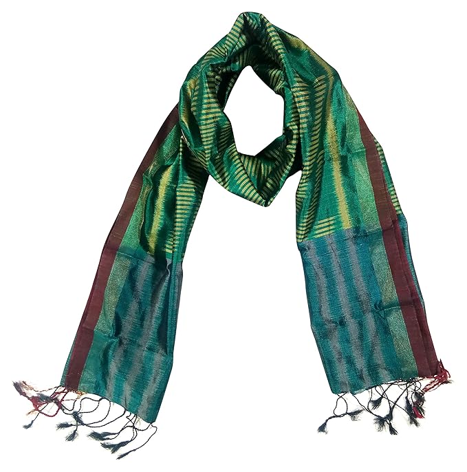 Odisha Handloom Ikkat Womens Stole (Multi-Coloured, orissa art 02)