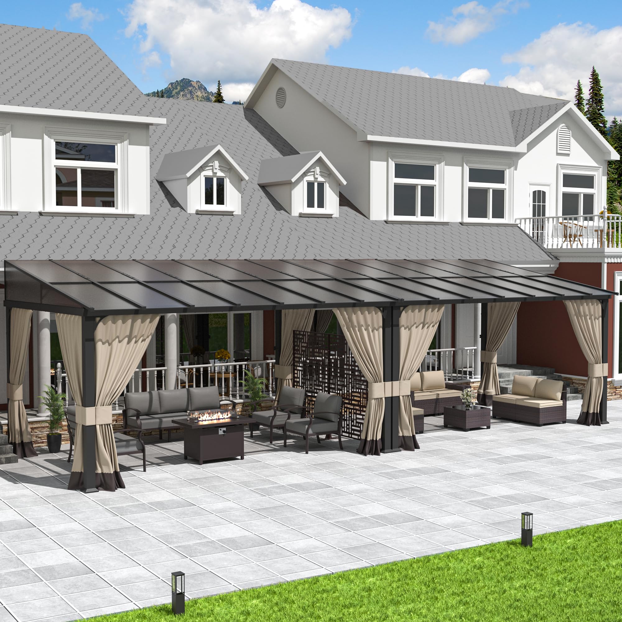 Kurapika 10 x 28 Wall Mount Gazebo