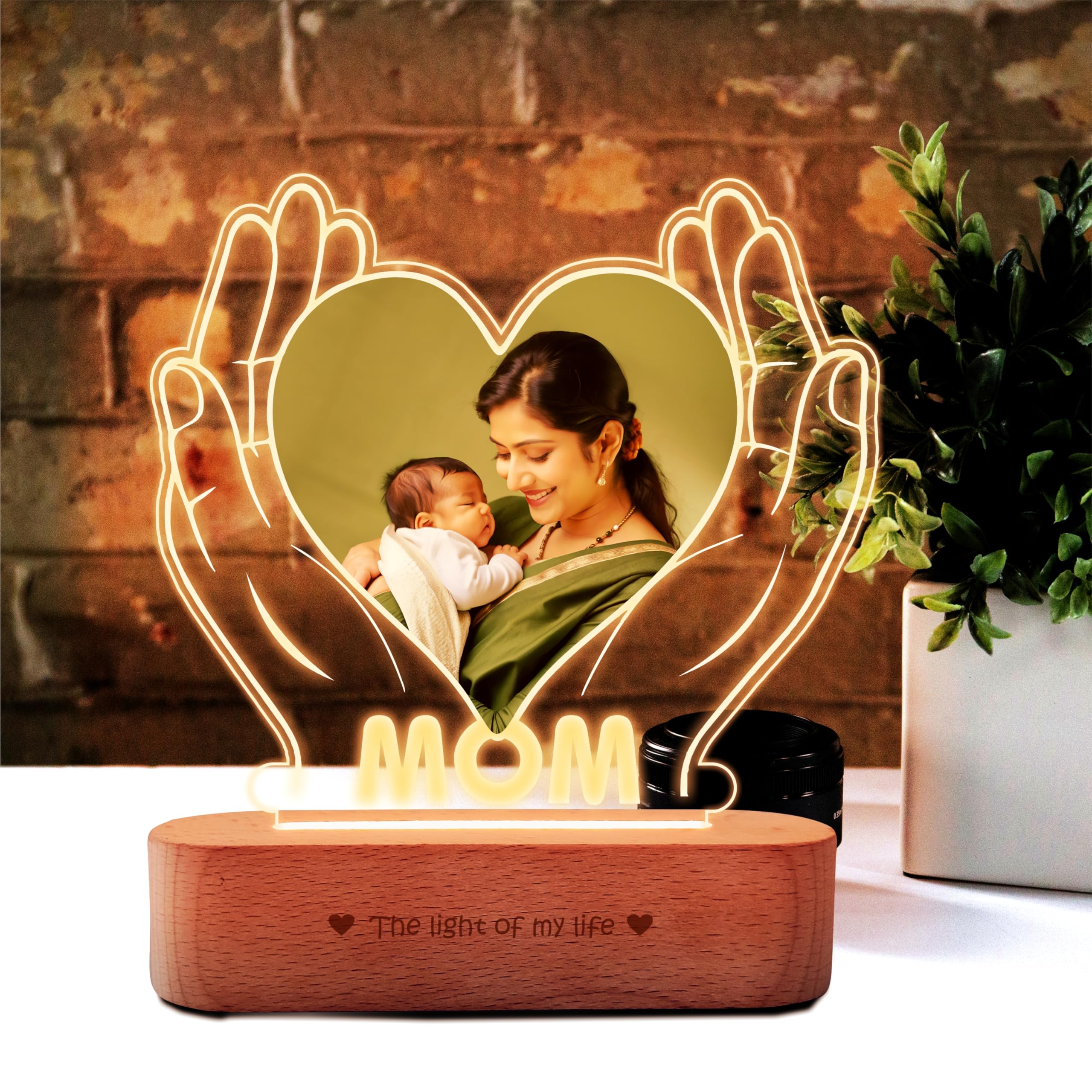 Personalized Mother's Day Lamp - Custom Photo Gift -1 Personalized Mother's Day Lamp - Custom Photo Gift -1