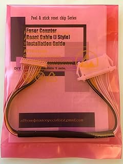 Super Easy Reset Sticker type Drum reset chip(s), ITB reset chip and Fuser Reset Kit for Xerox Phaser 7400 OPC Drum 108R00647 108R00648 108R00649 108R00650 (Xerox Phaser 7400 7400DN 7400DT 7400DX 7400DXF Series) (1x Fuser Reset Kit)