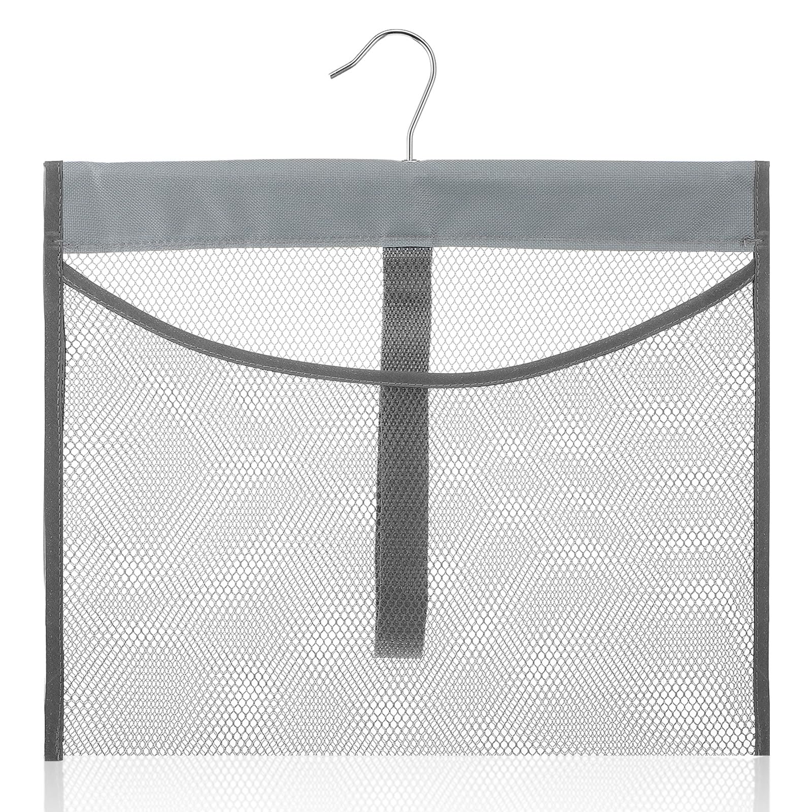 PEOVLVN Mesh Shower Caddy Portable Shower Bag with Rotatable Hanger Quick Dry Hanging Toiletry Organizer Mesh Bath Toy