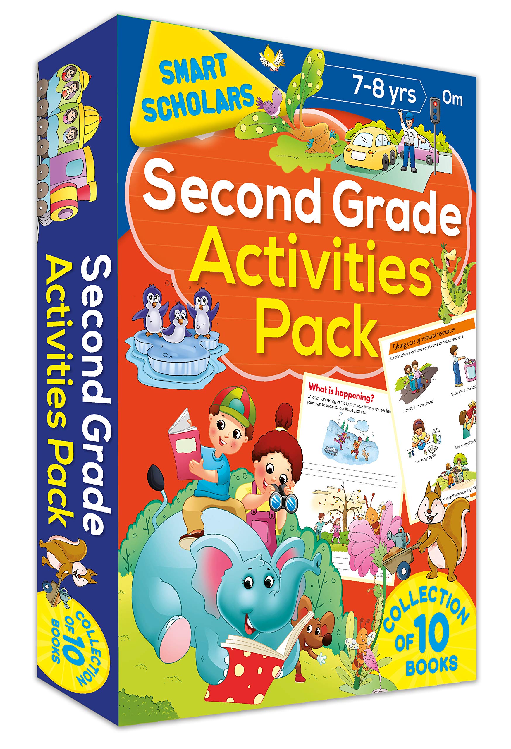 Activity Book : Second Grade Activities Pack ( Collection of 10 books) (Smart Scholars)