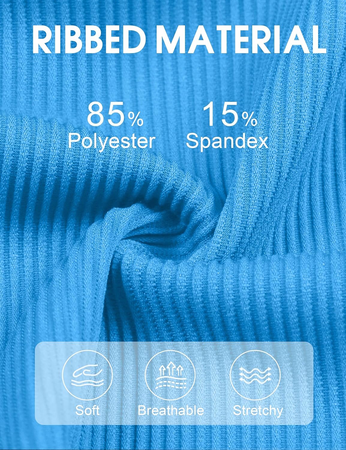 Blooming Jelly Womens One Piece Swimsuit Slimming Modest Bathing Suit Ribbed Athletic Swim Suits 2025 Color Block Swimwear - Image 4