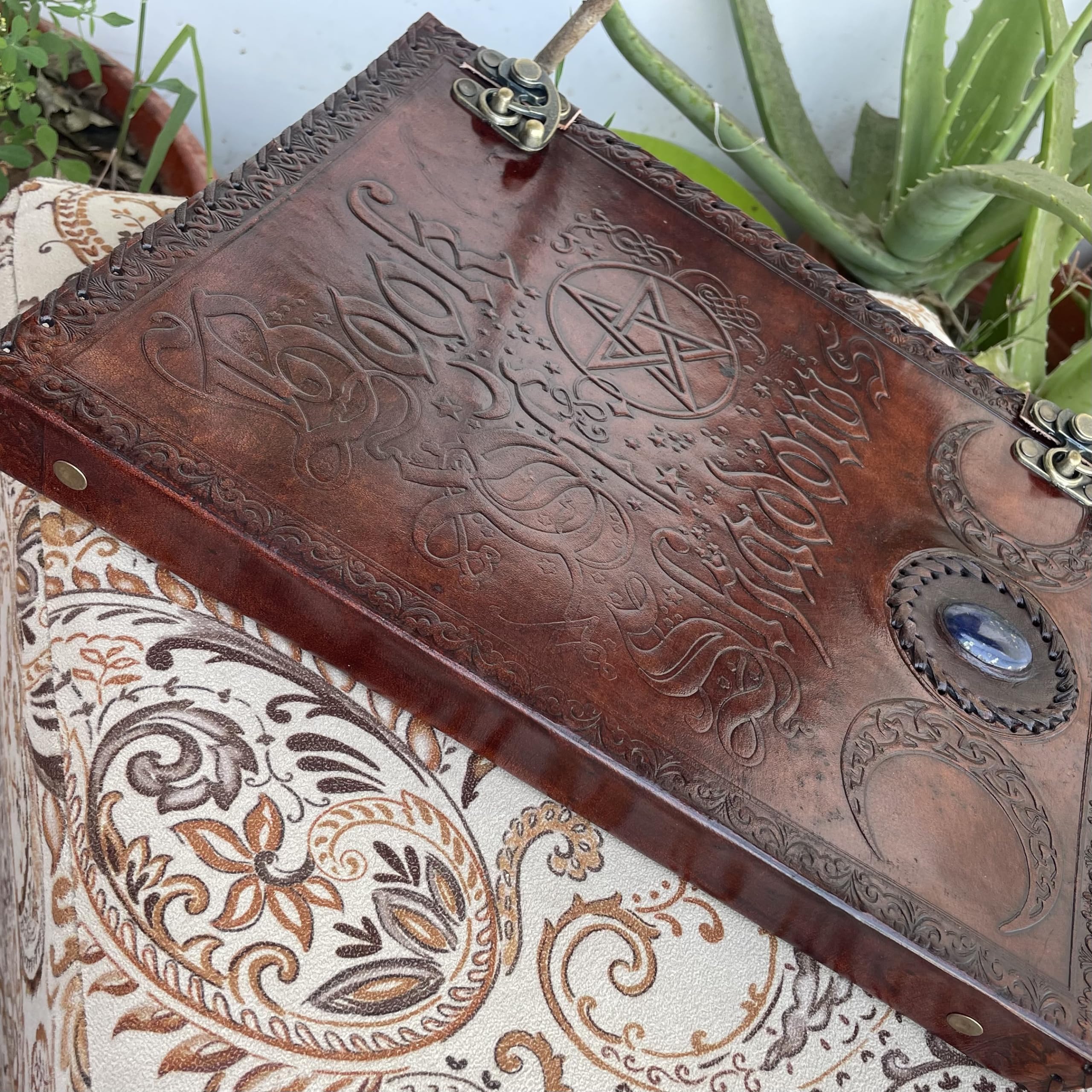 Raccoglitore ad anelli in pelle personalizzato, portafoglio da uomo, 3 anelli con raccoglitore in pelle da 2,5 cm, libro delle ombre, organizer per casa, scuola e ufficio (marrone, senza incisione)