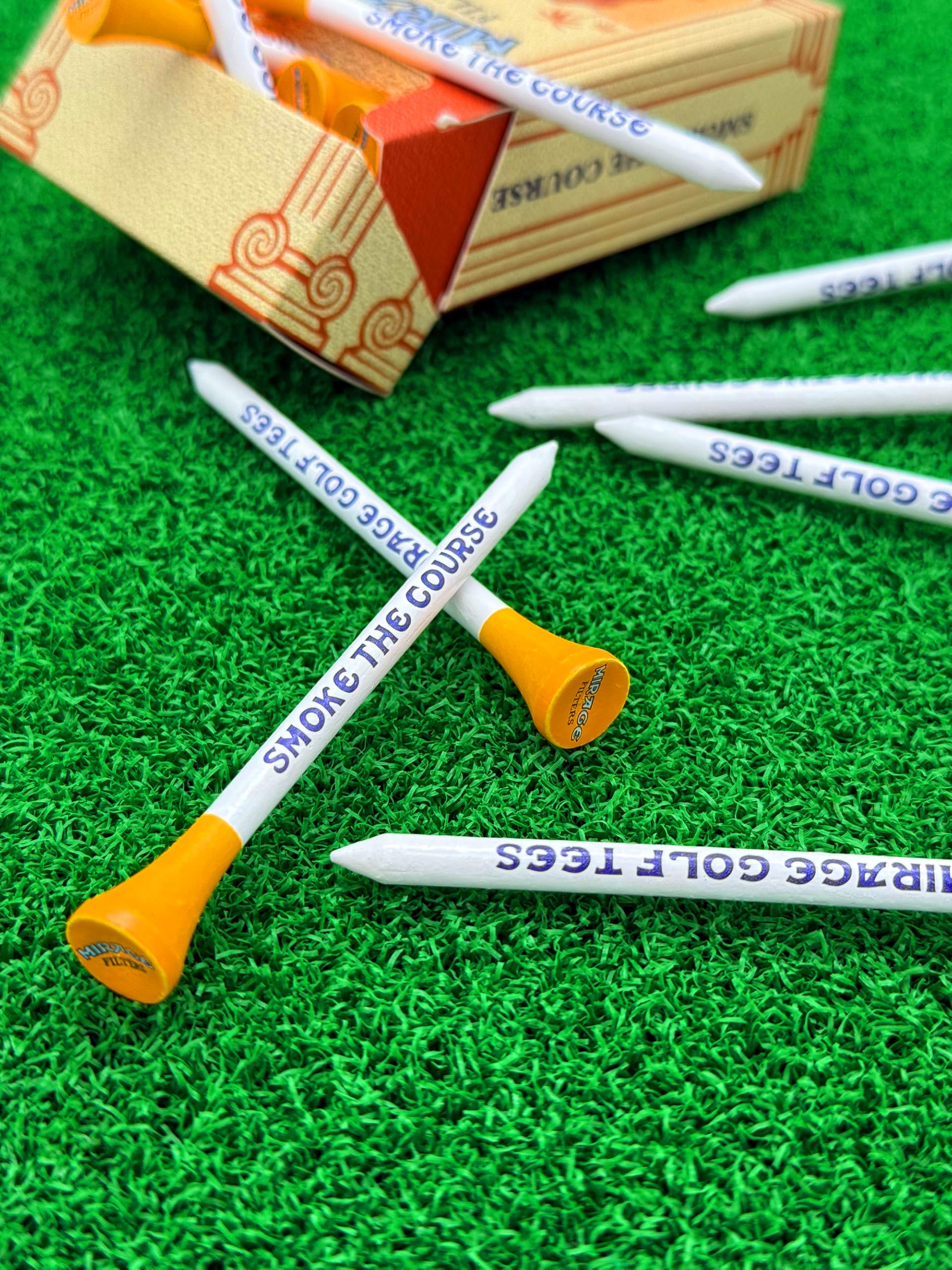 Mirage Filtri Tee da golf 83 mm Confezione da 10 Design sigaretta