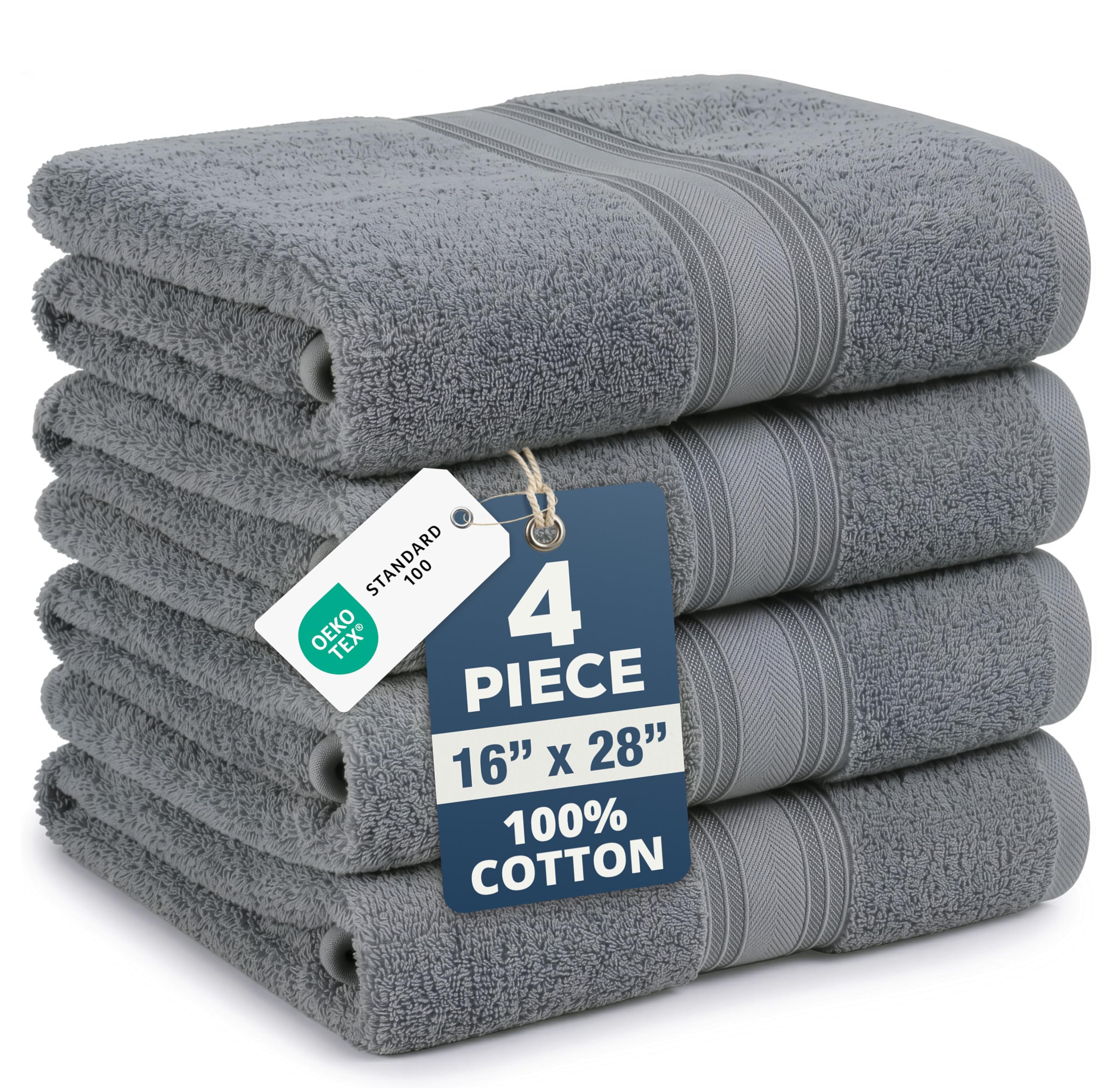 LANE LINEN Hand Towels 4-Pack