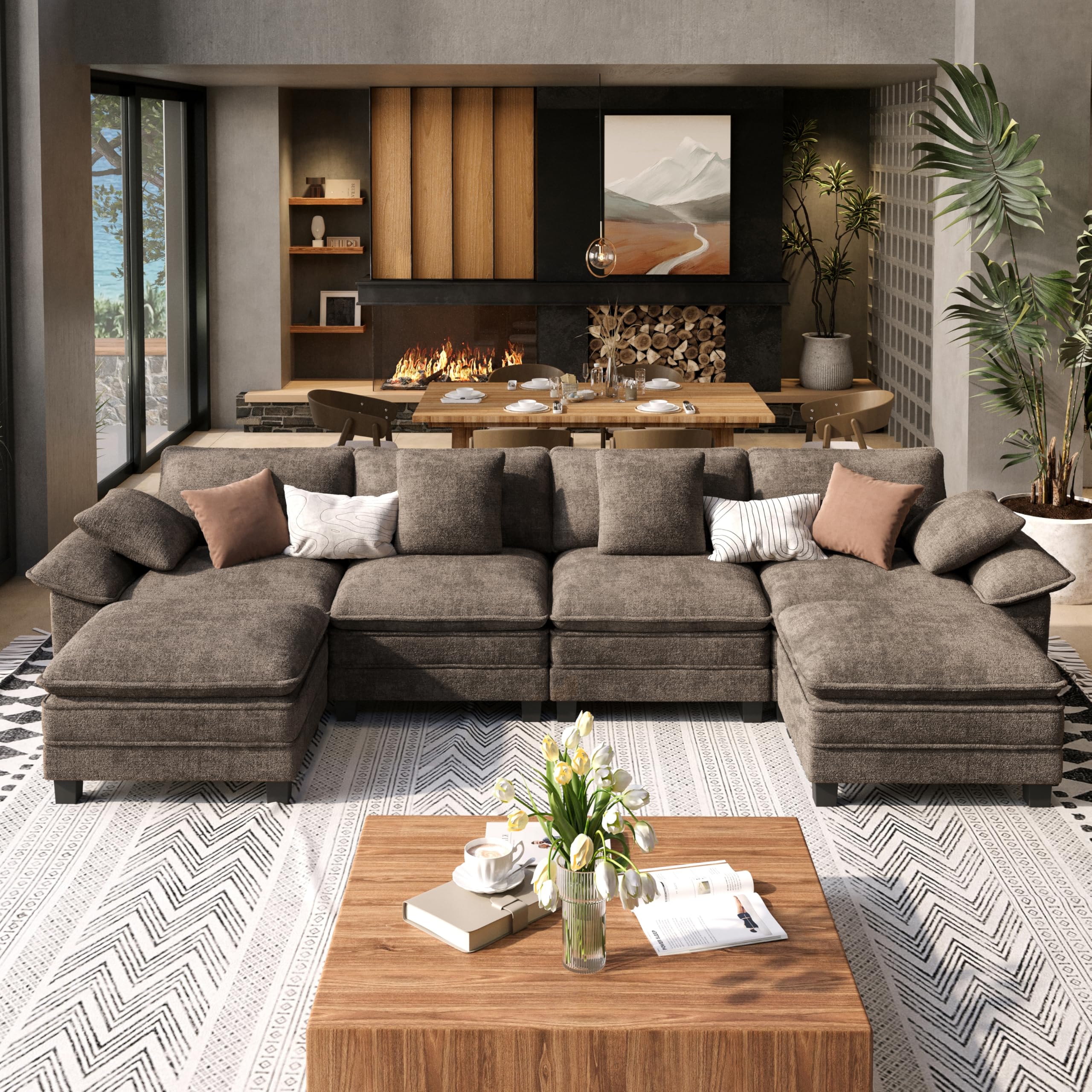SUNSHINE VALLEY U Shaped Modular Cloud Couch