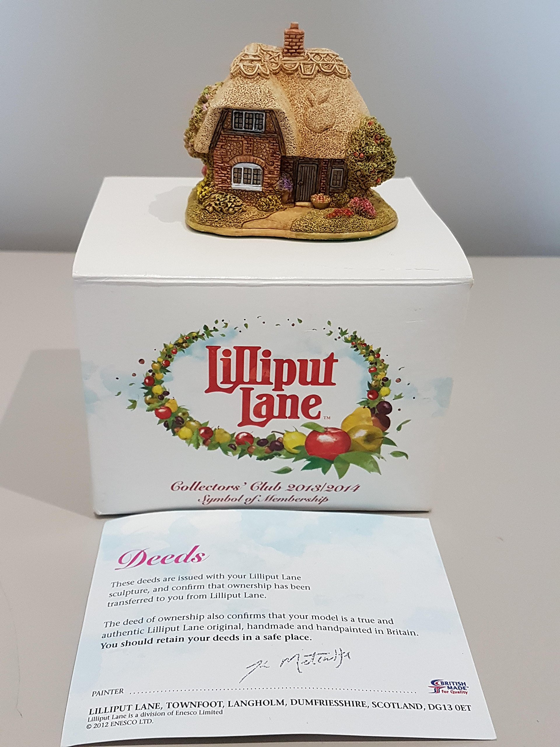 リリパットレーン　AN APPLE A DAY BOXED LILLIPUT LANE An Apple A Day 20013⁄14 L3525 no deed £10.79