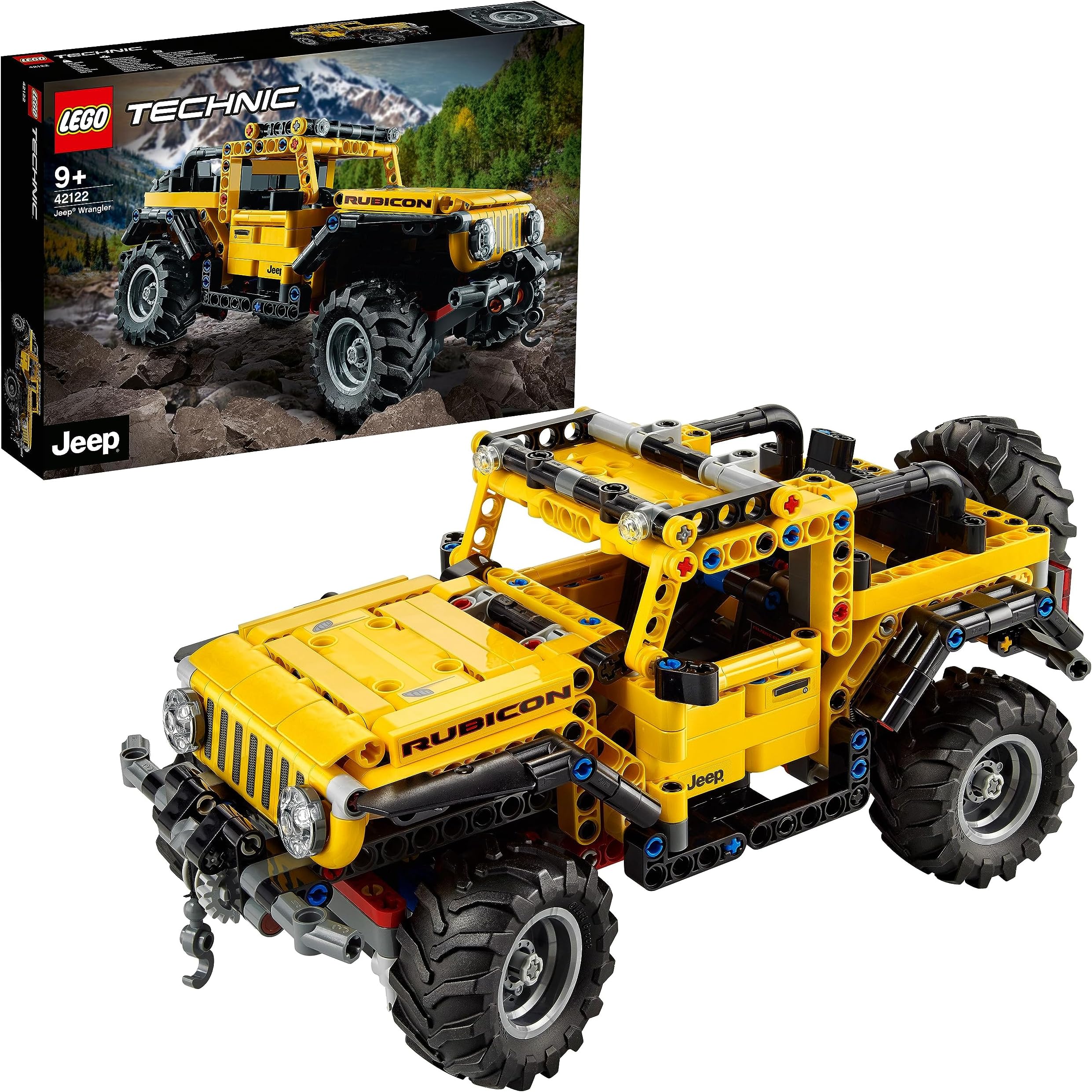 Lego Technic, Jeep(R) Wrangler 42122 Toy Blocks, Present, STEM Educational Car, Car, Car, Boys, Ages 9 and Up