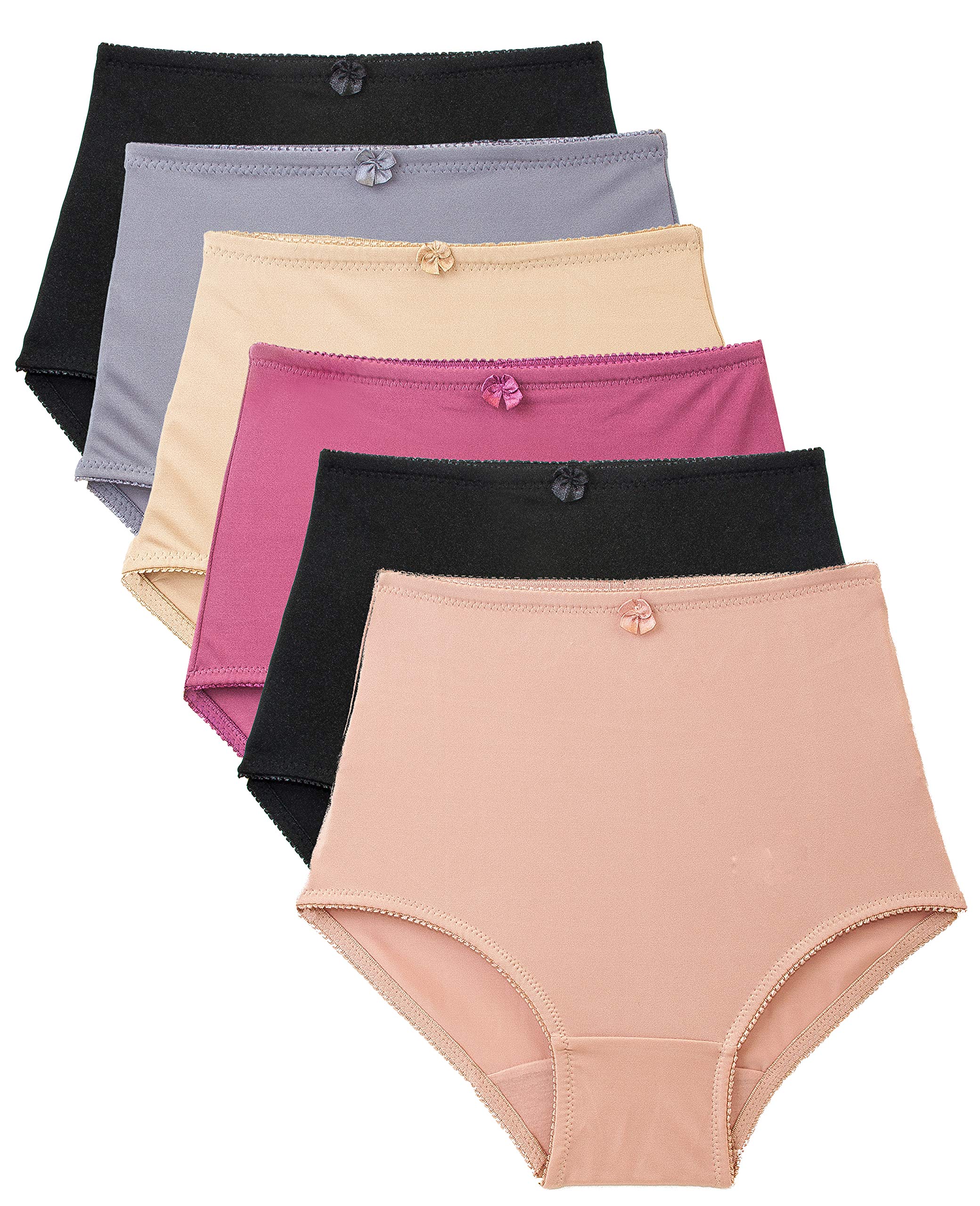 B2BODYHigh Waisted Light Control Briefs Full Coverage Women's Underwear Panties