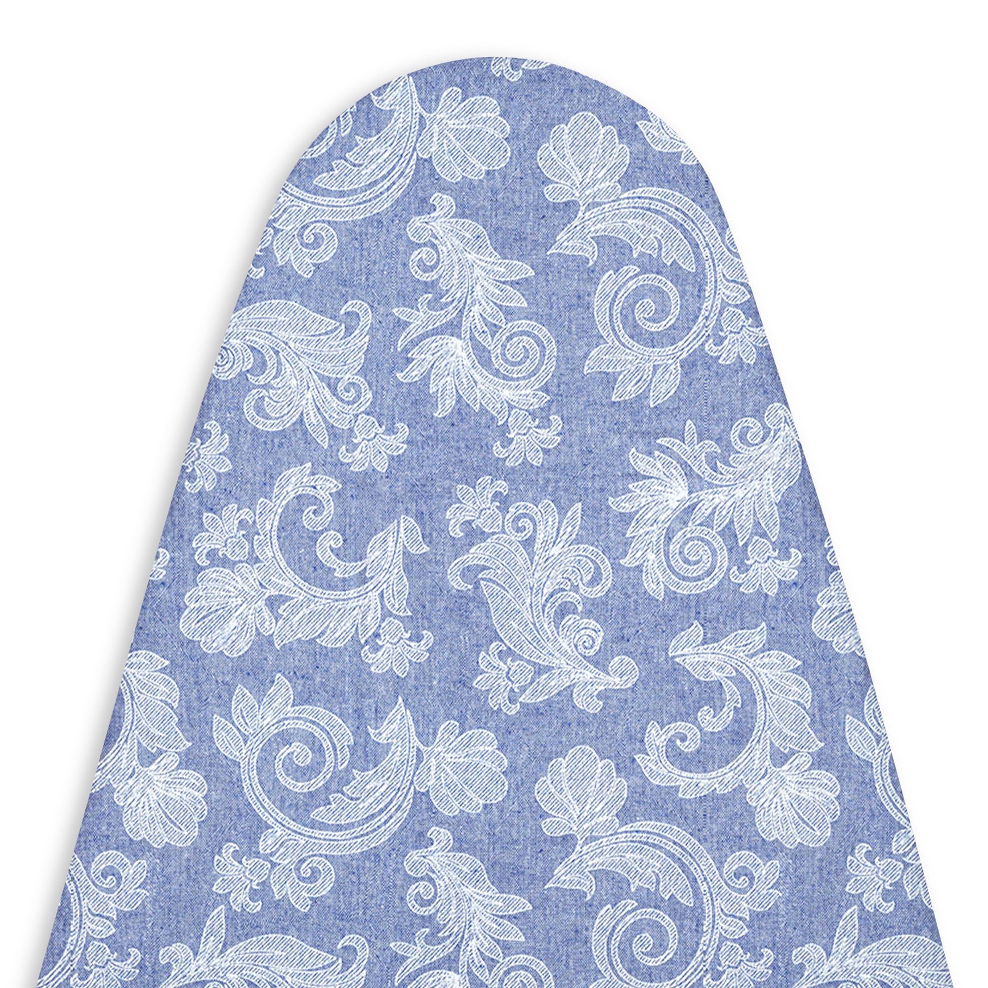 Encasa XO Ironing Board Cover with 4mm Extra Thick Felt Pad for Steam Press – Blue - (Fits Standard Boards of Large, 54