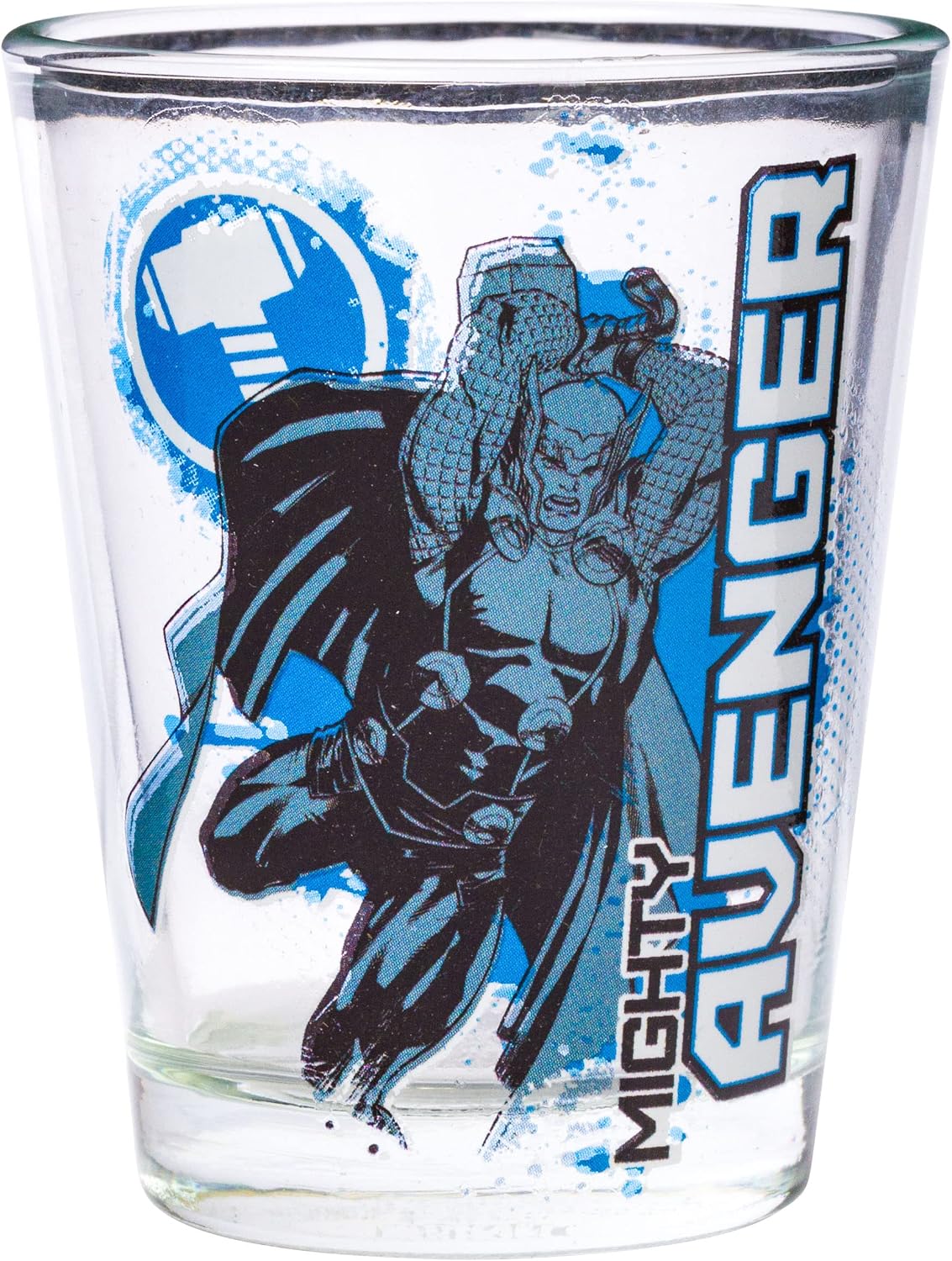 Silver Buffalo Marvel Avengers, 4 Pack Mini Glass Set, 1.5oz
