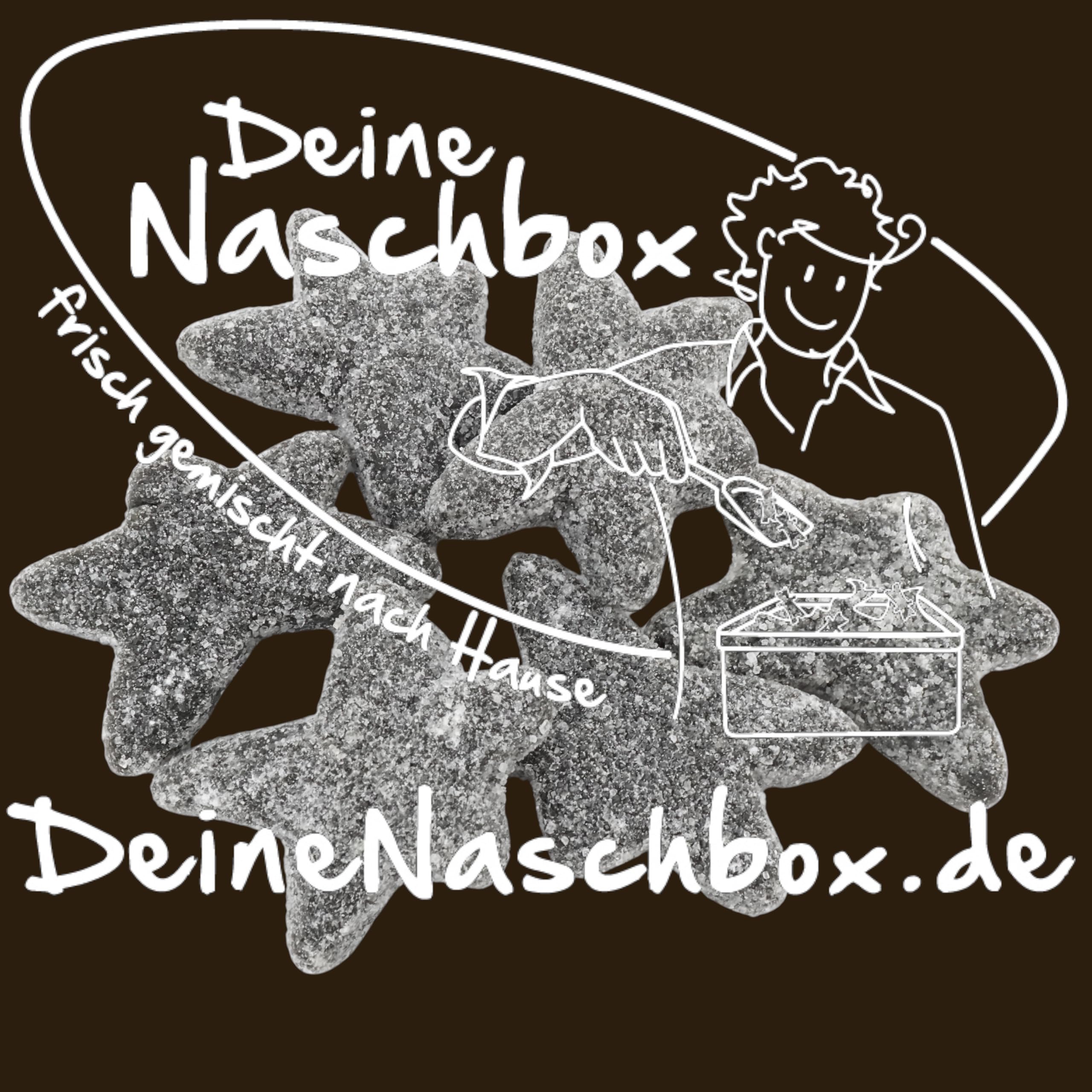 Deine Naschbox | Extra starke Lakritz Seesterne | 3kg Mega Pot | XXL Großpackung für Party, Candybar & als Geschenk - Intensiv würziger Geschmack