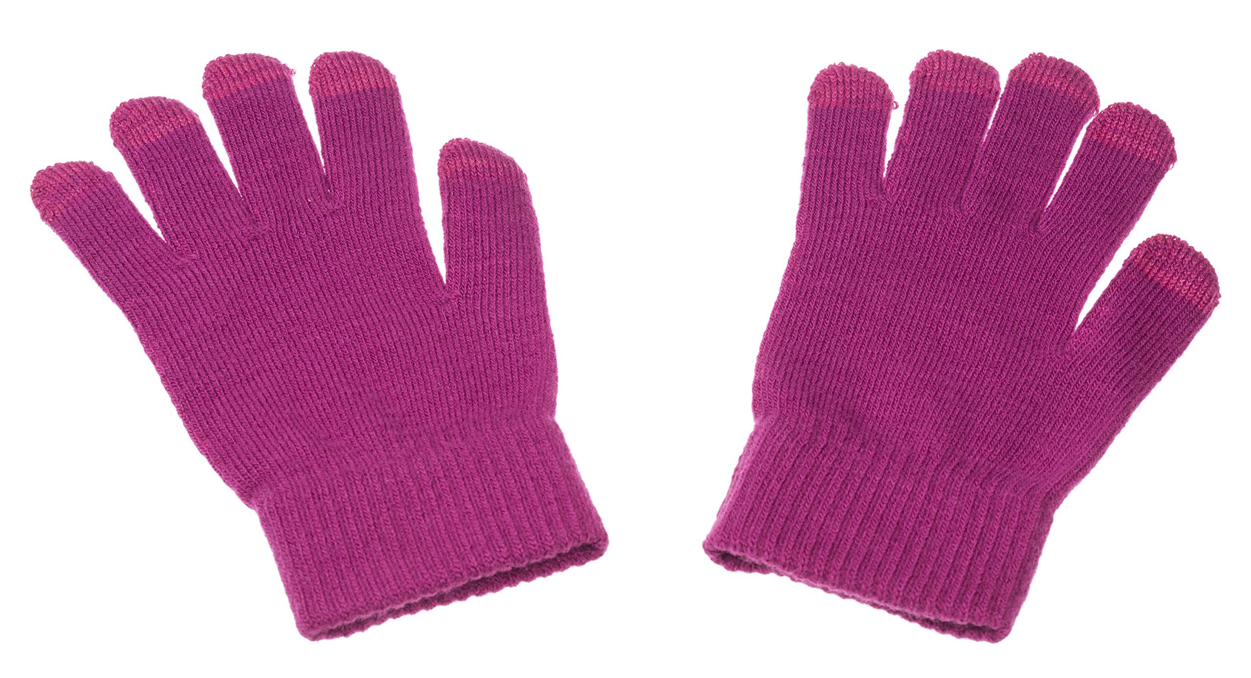 TrendzTrendz Cable Knit Fashion Stylish Warm Touchscreen Gloves For Use With Capacitive Touchscreen Smartphones - Pink