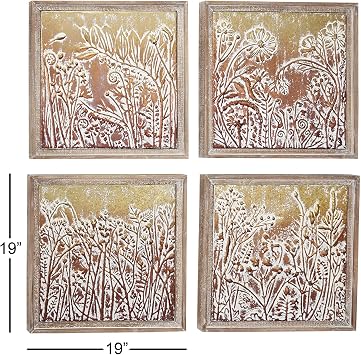 Deco 79 Metal Wall DECOR, Medium, Gold
