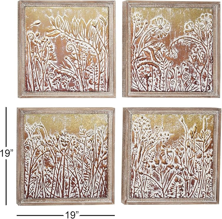 Deco 79 Metal Wall DECOR, Medium, Gold