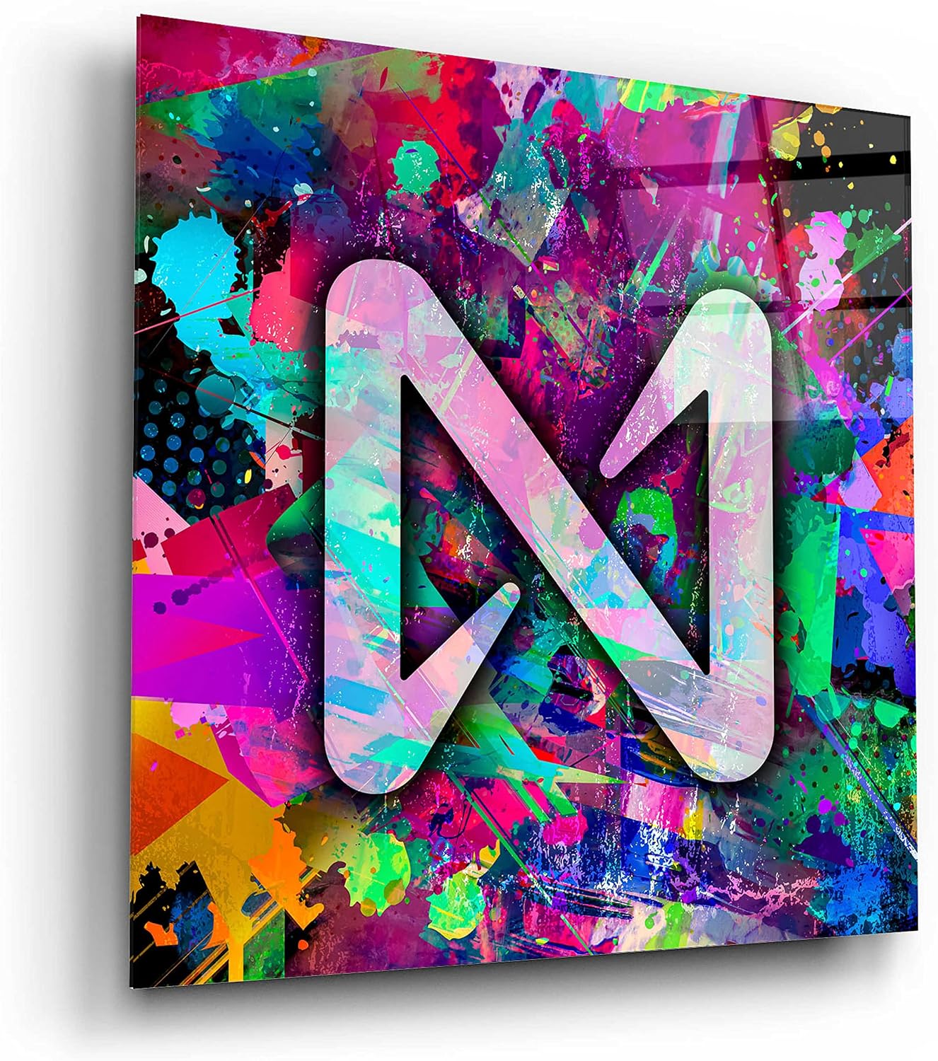 Epic Art 'NEAR Crypto Portfolio, Acrylic Glass Wall Art, 12"x12"