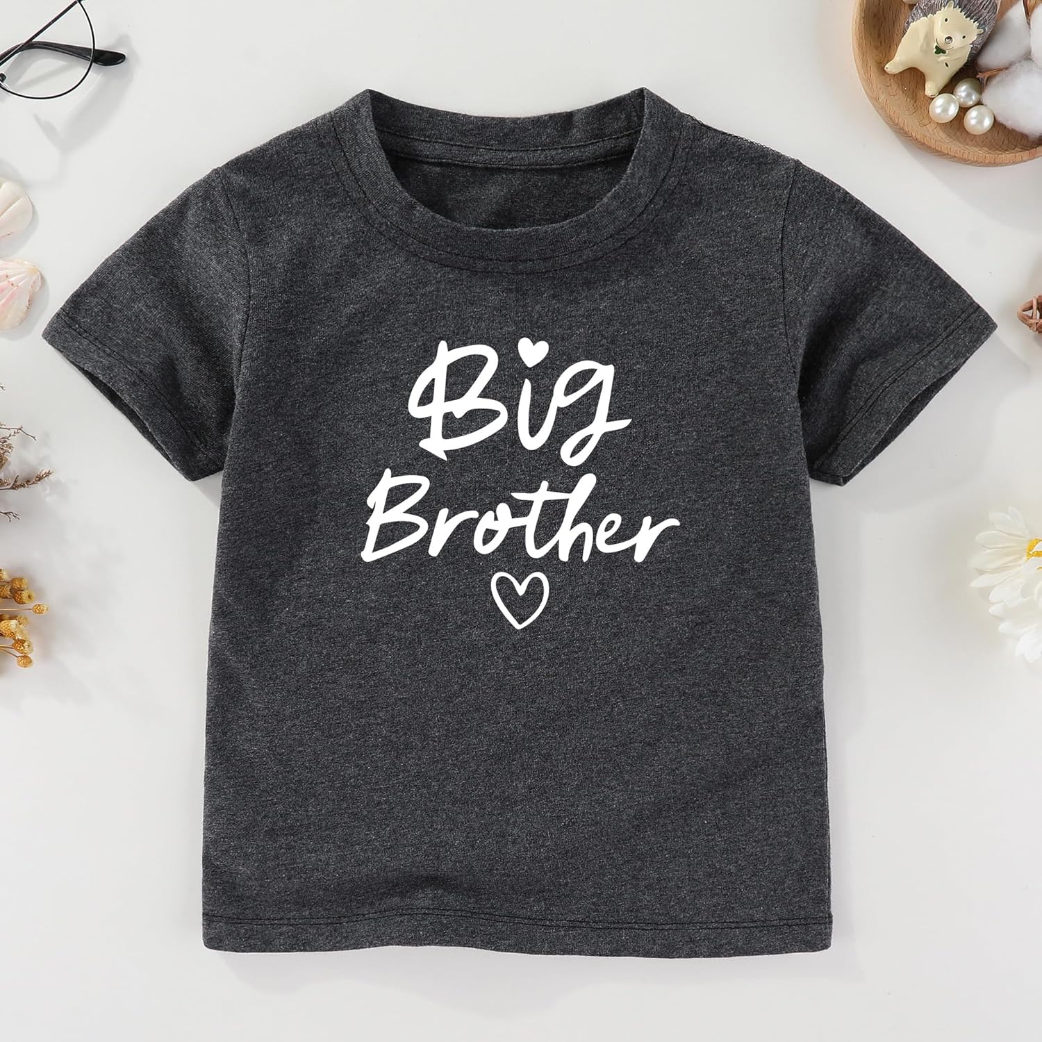 Big brother Little bro Matching Outfits Toddler And Baby Clothes brothers Shirt - Image 2