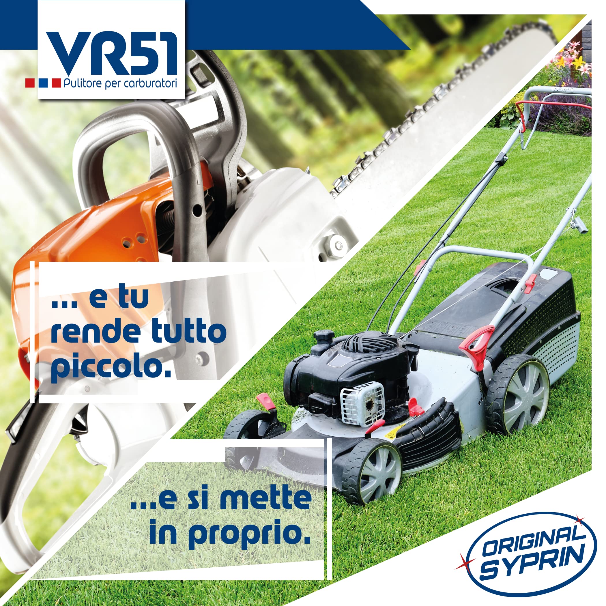 SYPRIN Originale Detergente per Carburatore VR51 per Motori a Benzina a 2 Tempi 4 Tempi- Adatto per Auto e Moto I Additivo per la Pulizia del carburatore Additivo 3x