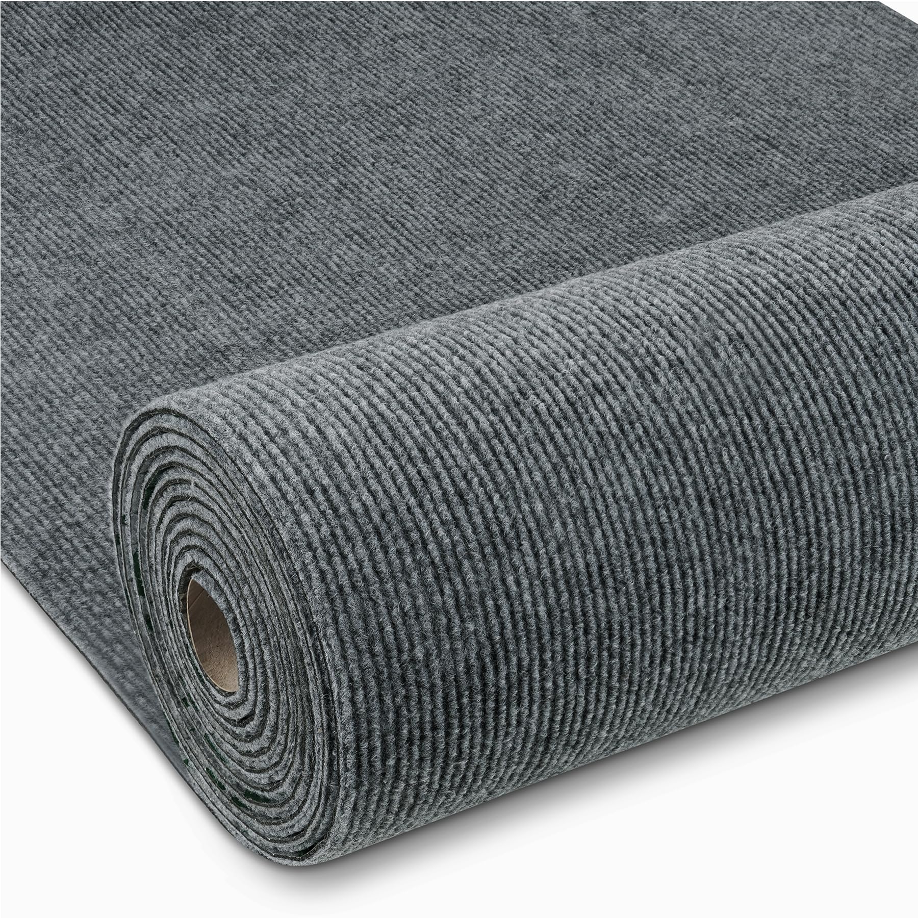 Livelynine Teppichboden Meterware 400 cm X 60cm Breit Rutschfest Teppich für Haus Büro Gewerbe Abwaschbare Auslegware Teppichboden Grau Teppich Bodenbelag Selbstklebend Wohnzimmer Schlafzimmer Flur