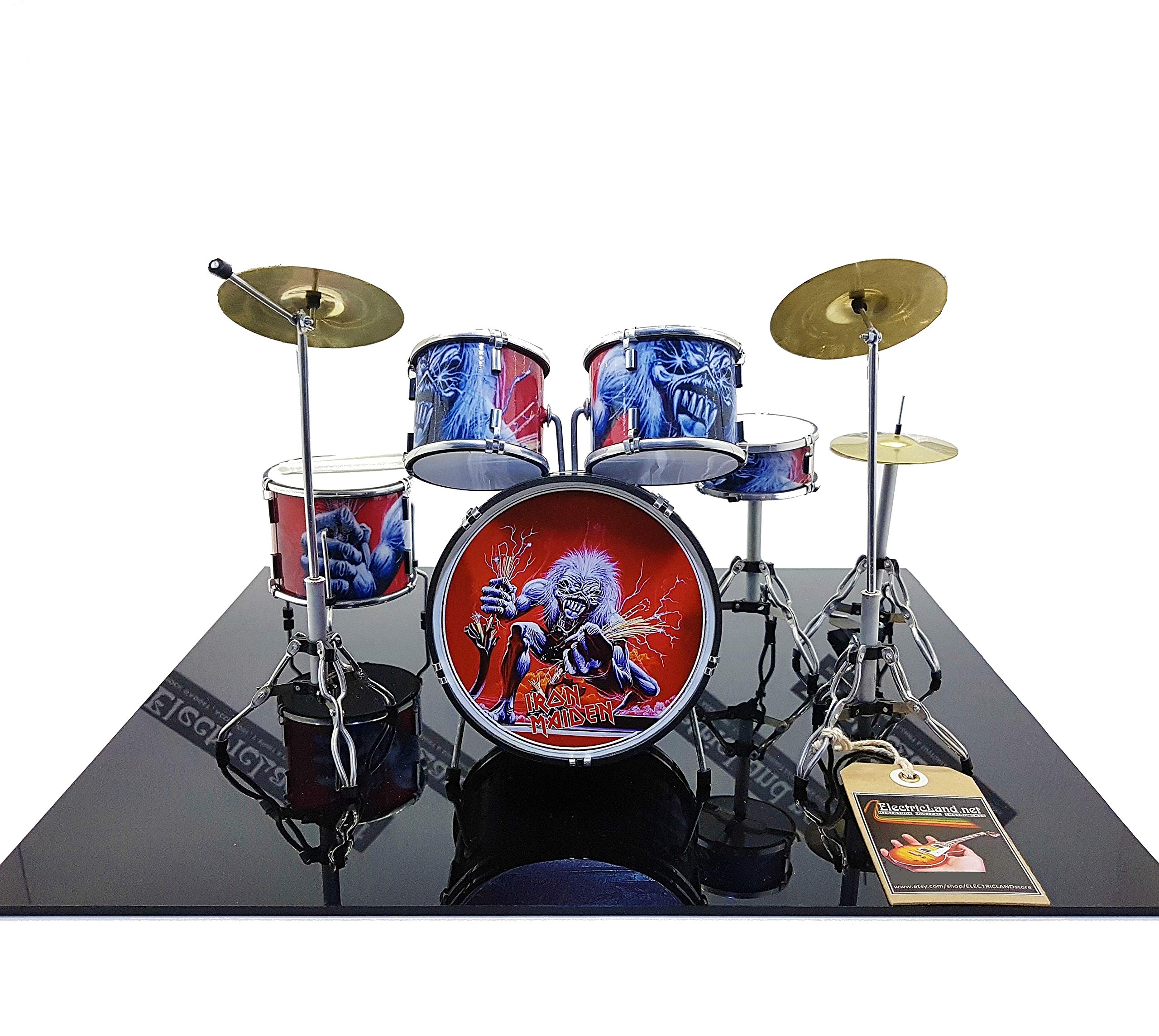 Mini Drum Kit Iron Maiden objet de décoration rock pour studio ou bureau - 5