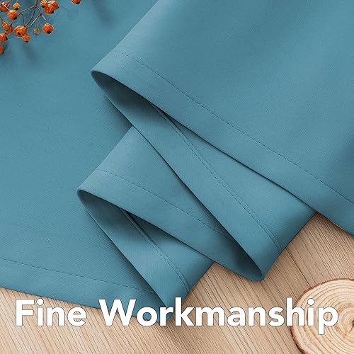 Miniatura 6 de H.Versailtex - Cortinas opacas con ojales y aislamiento térmico para oscurecimiento de habitación (juego de 2 paneles, 52 x 63 pulgadas de largo,