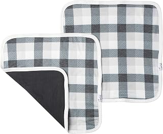 3-Layer Knit Security Blanket Set Sized 16" x 16" 2-Pack Hudson