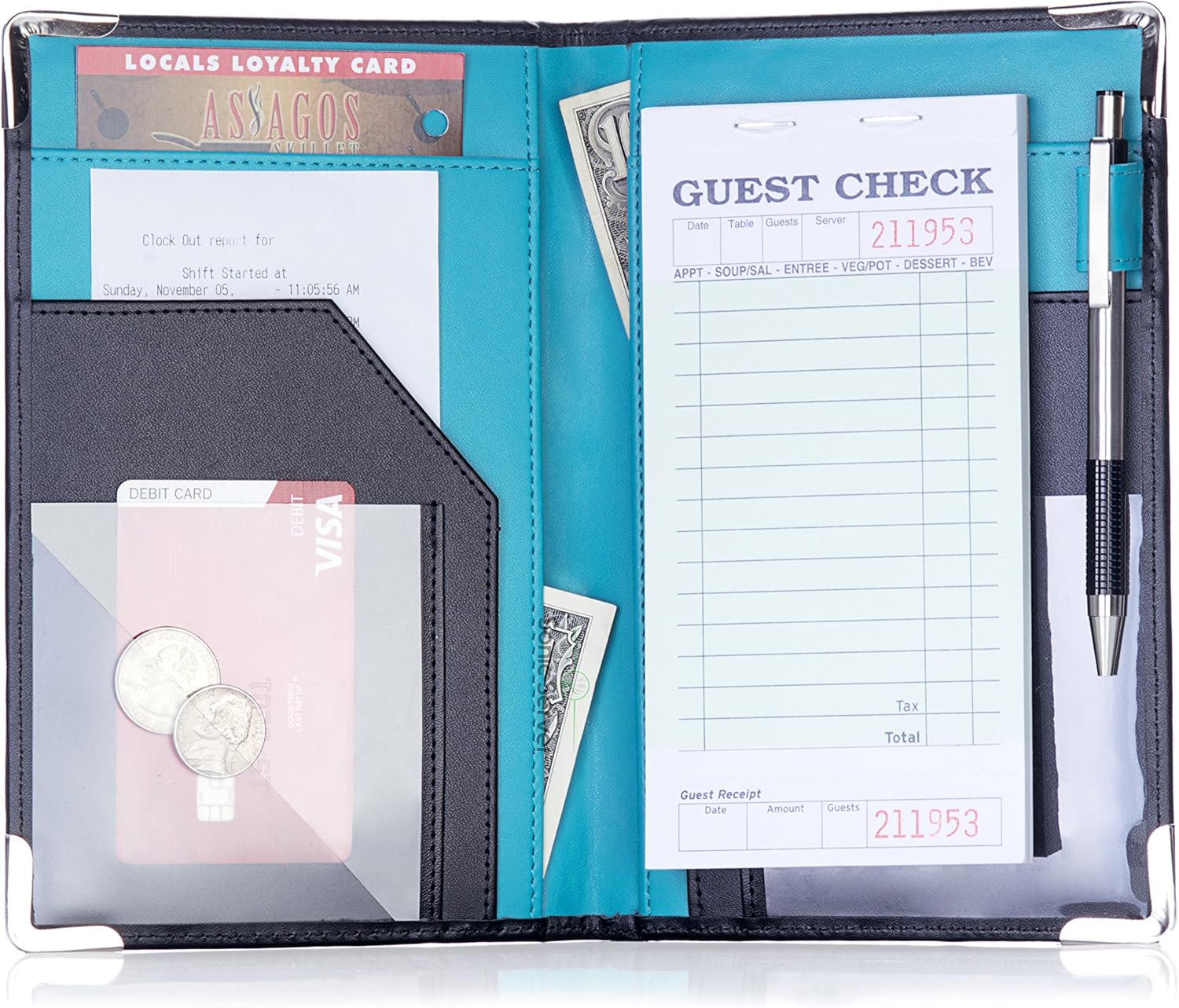 Sonic Server Book and Waiter Waitress Organizer for