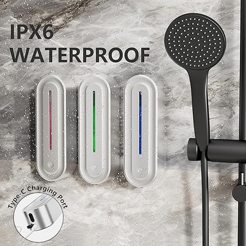 Miniatura 3 de Dispensador de jabón automático ajustable de 5 niveles sin contacto, dispensador de jabón de ducha de montaje en pared, dispensador de champú y