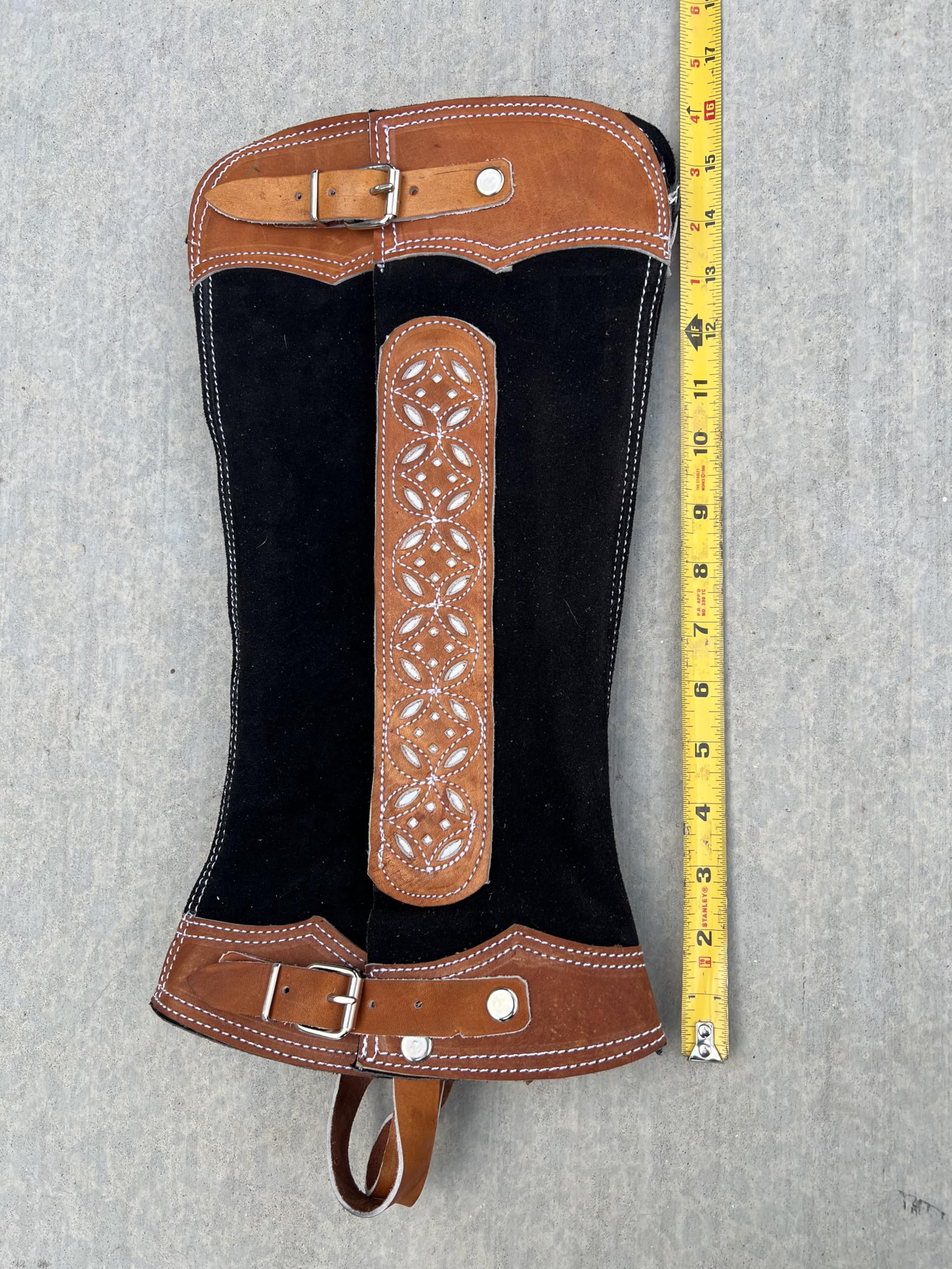 Polaina Para Montar A Caballo, Piezas De Cuero Para Montar A