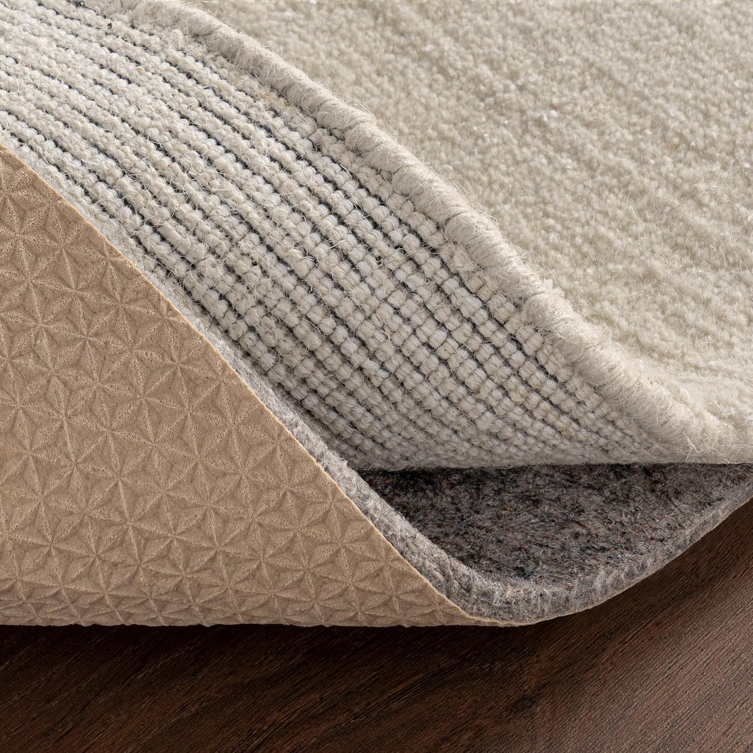 nuLOOM Cooper Oval 8' x 10' Rug Pad for Living Room Bedroom Dining Room Kitchen, Cooper Grey