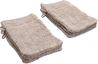 De Witte Lietaer 194829 Lote de 6 Manoplas de baño Algodón Gris Claro 15 x 22 cm