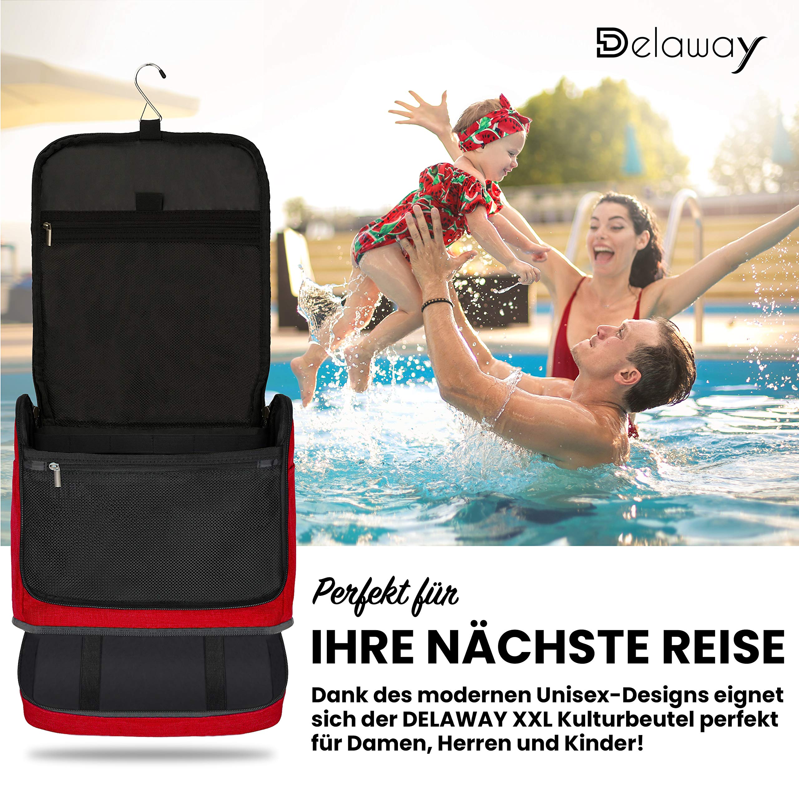 XXL - Astuccio da bagno da appendere, design 2023