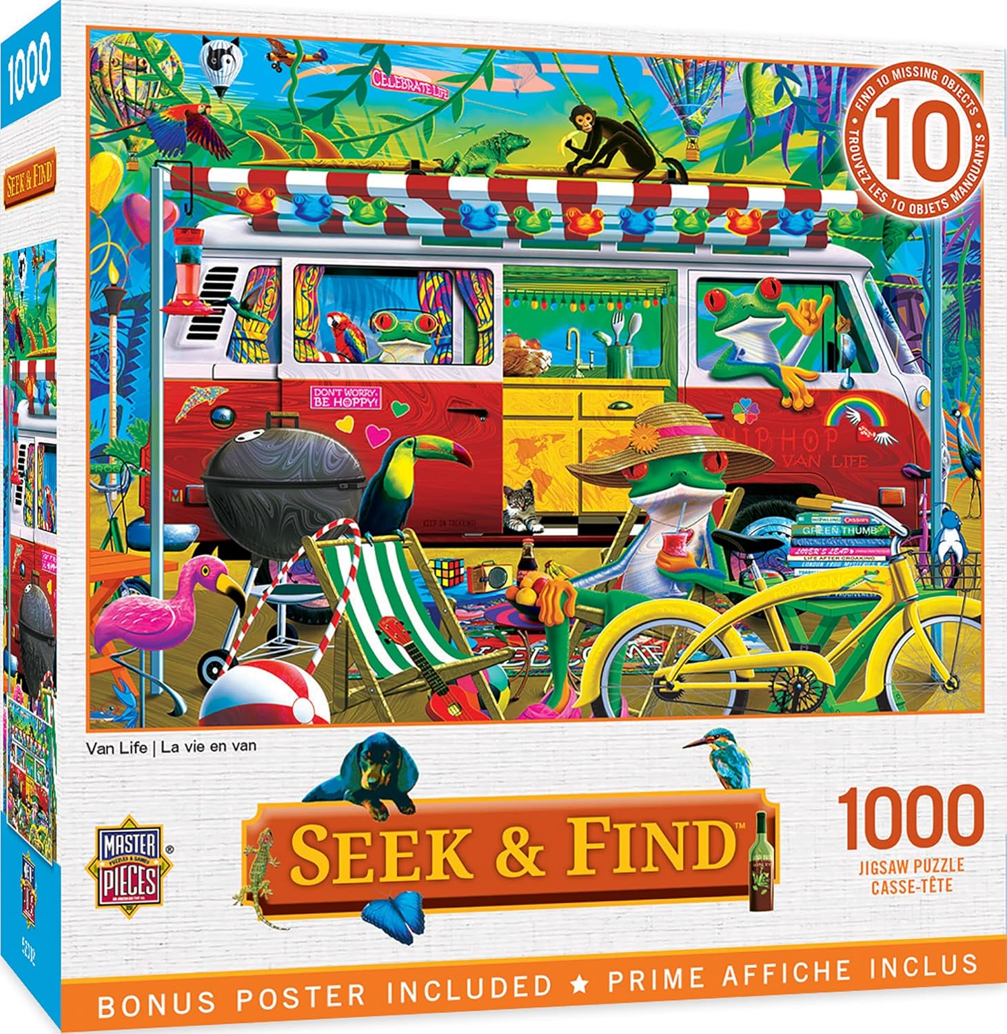MasterPieces 1000 Piece Seek & Find Jigsaw Puzzle for Adults, Family, Or Youth - Garden Hideaway - 19.25"x26.75"